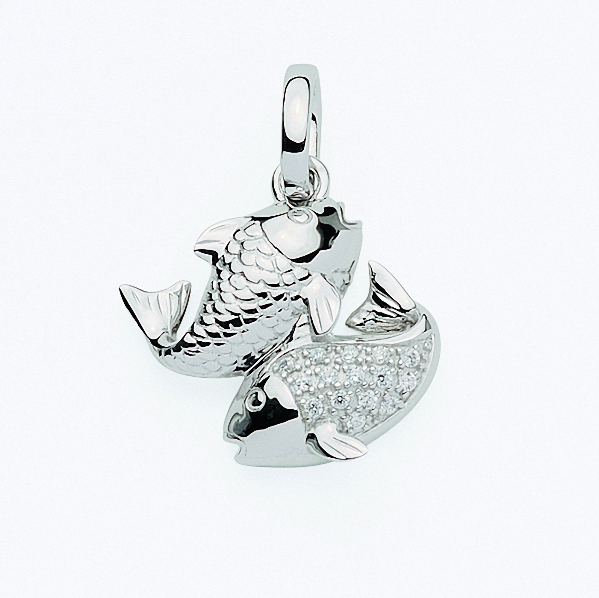 Fisch - mit Zirkonia«, BAUR mit Set Halskette Anhänger Schmuckset Silber »925 | online Sternzeichen Anhänger mit kaufen Kette Adelia´s