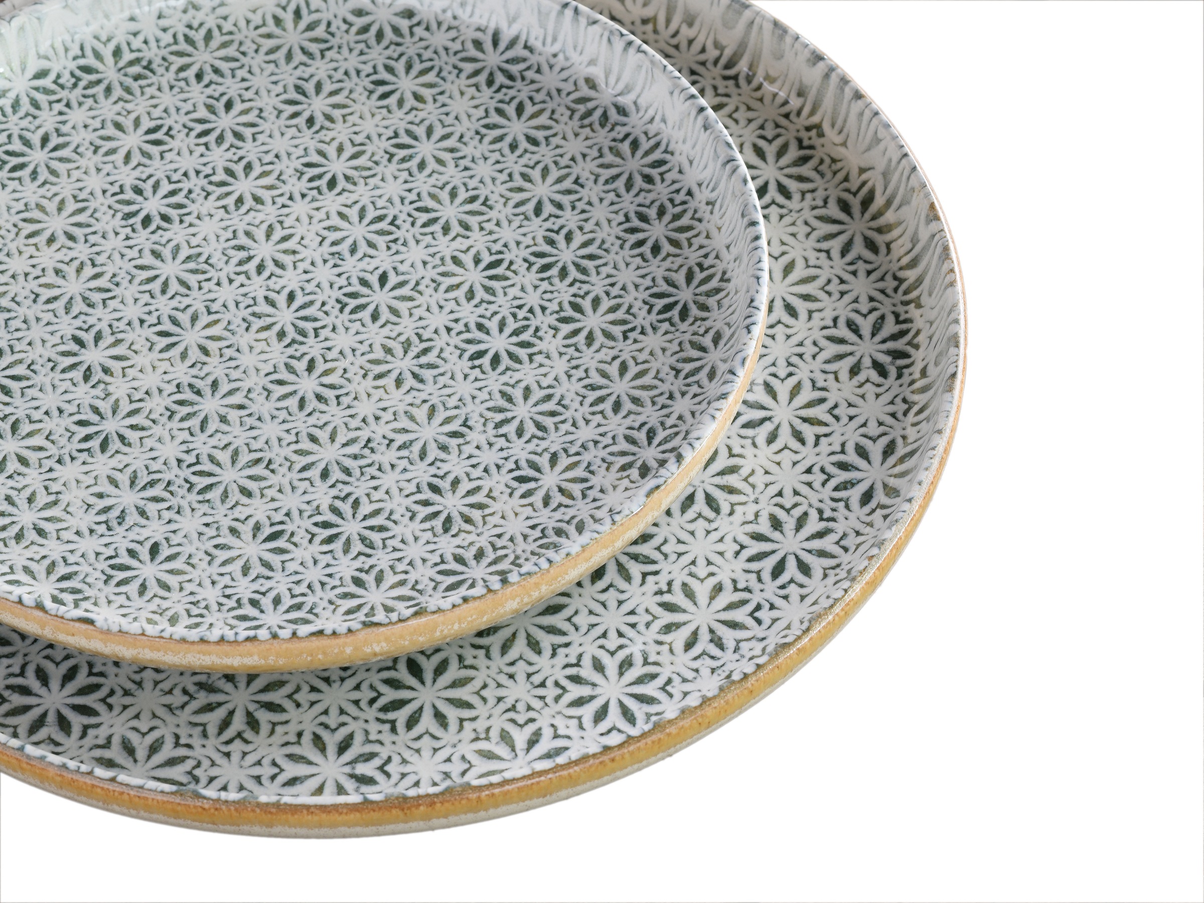 CreaTable Teller-Set »Uno Emiliana, Tellerset 12-tlg«, (Set, 12 tlg.), Shabby Look, Vintage Style