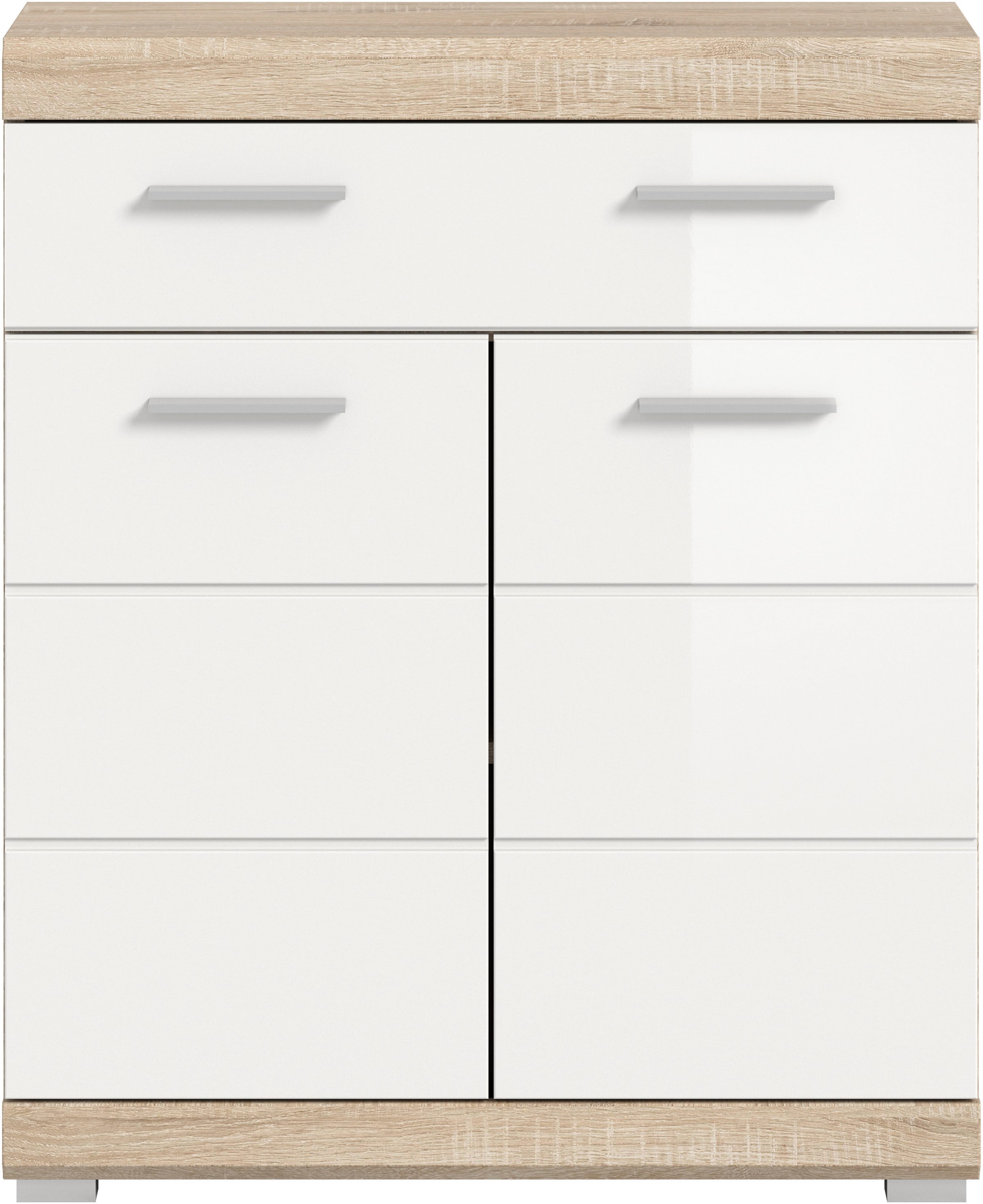 welltime Unterschrank »SIENA, Breite 74cm, 2 Tür, 1 Schubkasten, 2 Fächer, MDF-Front« TOPSELLER!,  in verschiedenen Farben erhältlich, Badmöbel, Badschrank, Kommode, Bad