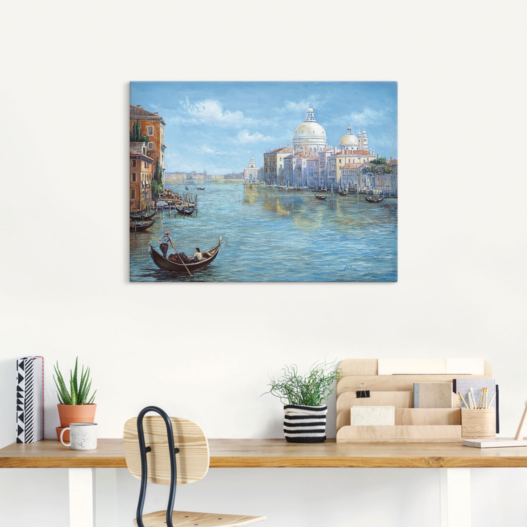 Artland Leinwandbild "Venedig" Europa 1 Stk. tlg. auf Holzrahmen gespannt günstig online kaufen