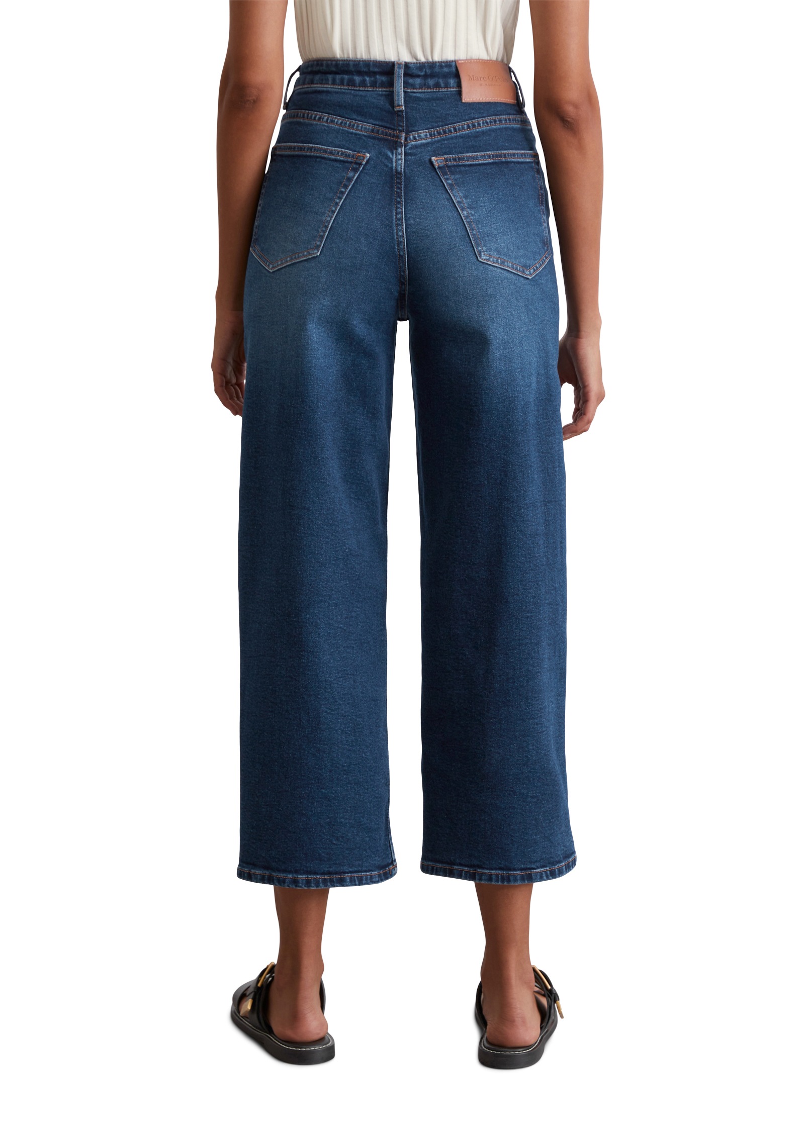 Marc OPolo Weite Jeans "Tolva", High Waist, Wide Fit, in Culotte Form günstig online kaufen