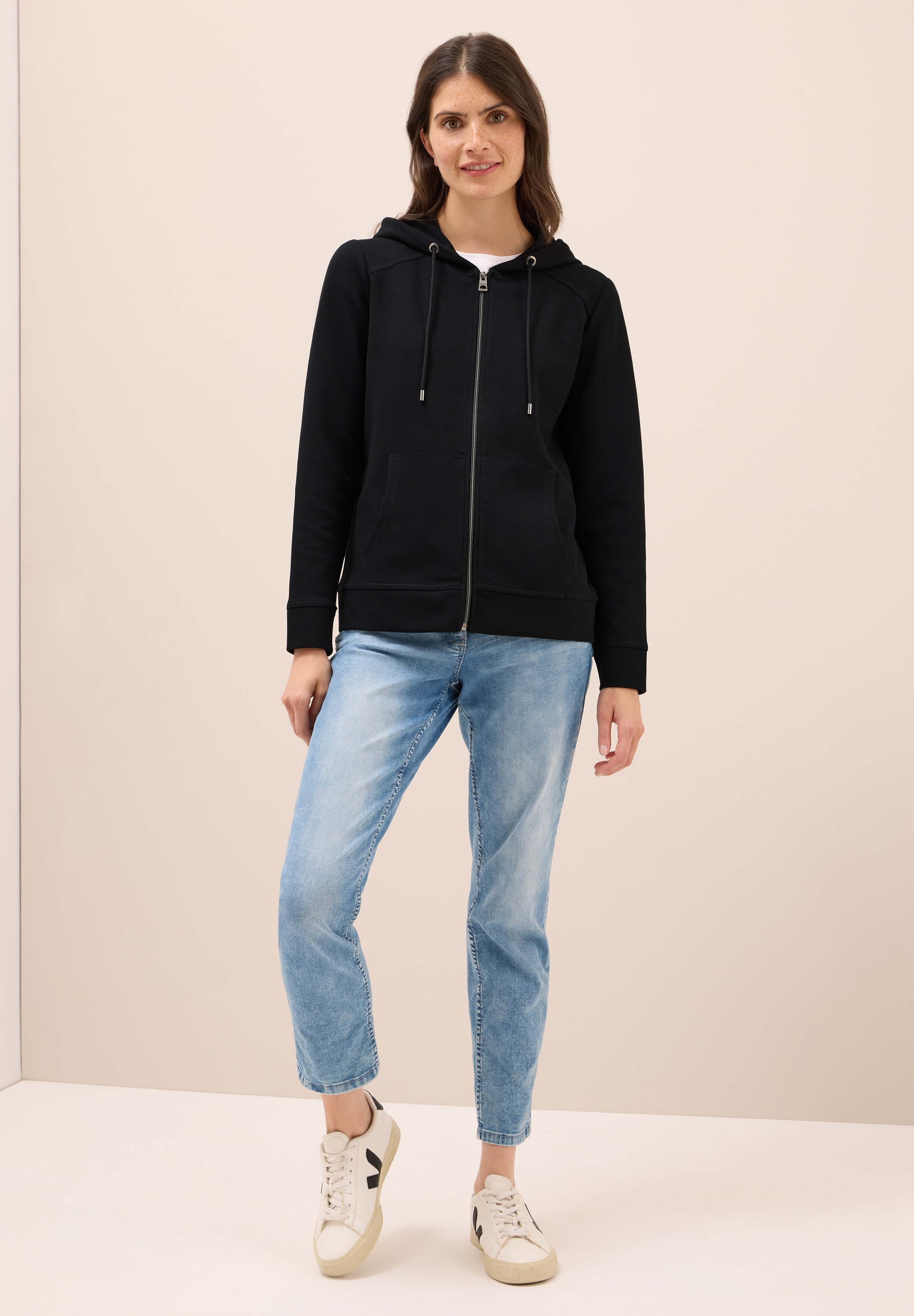 Cecil Sweatjacke, mit Kapuze