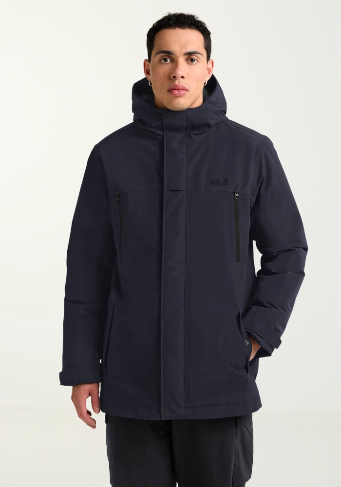 Jack Wolfskin Winterjacke "GLACIER SHIELD JKT M" mit Kapuze wasserdicht, winddicht, atmungsaktiv