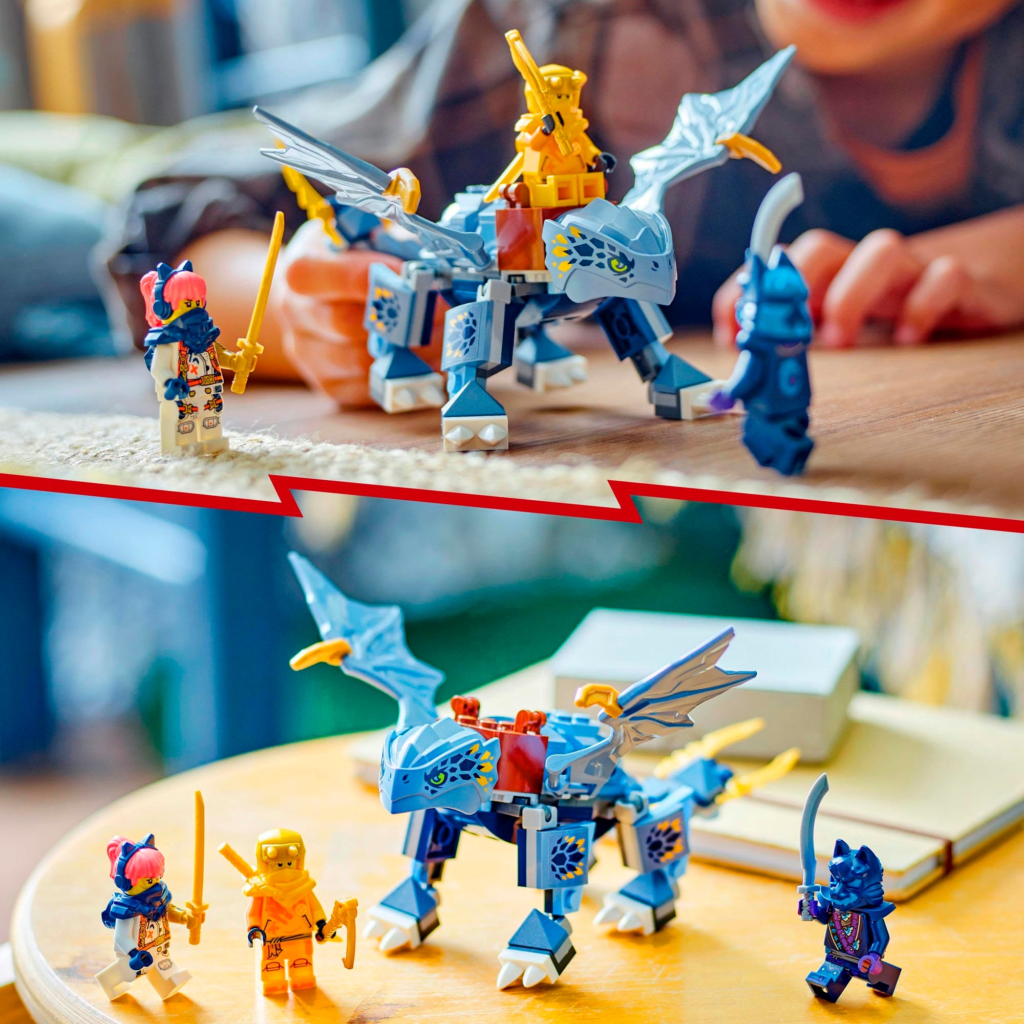 LEGO® Konstruktionsspielsteine »Riyu der Babydrache (71810), LEGO Ninjago«, (132 St.), Made in Europe