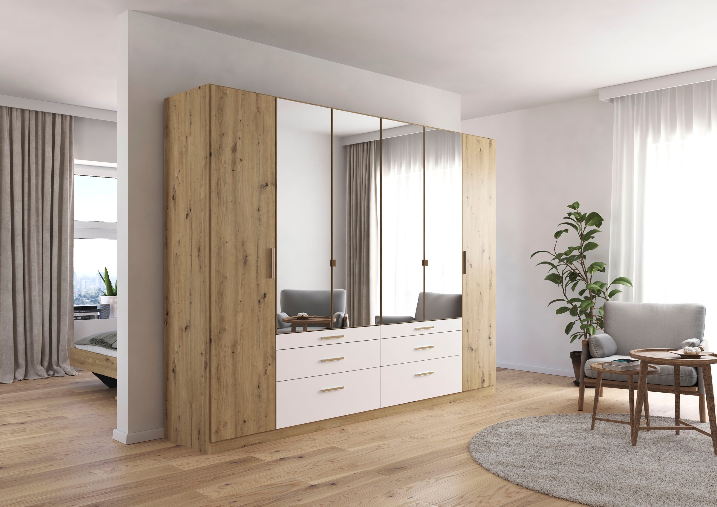 rauch Kleiderschrank "Schrank Drehtürenschrank Ankleide Garderobe Schlafzim günstig online kaufen