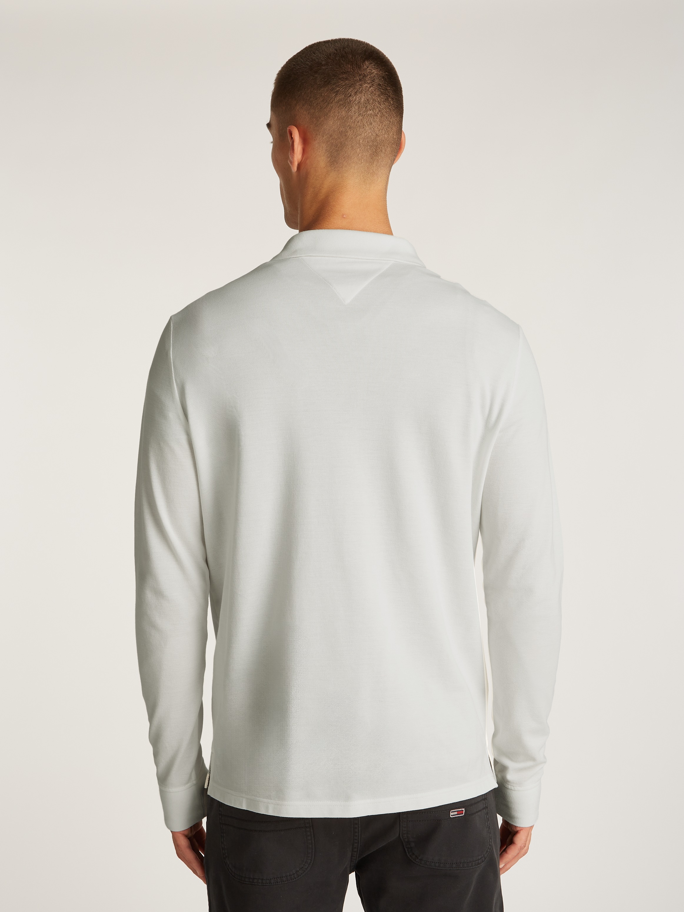 Tommy Jeans Poloshirt »TJM SLIM PLACKET POLO LS EXT«, mit Logostickerei