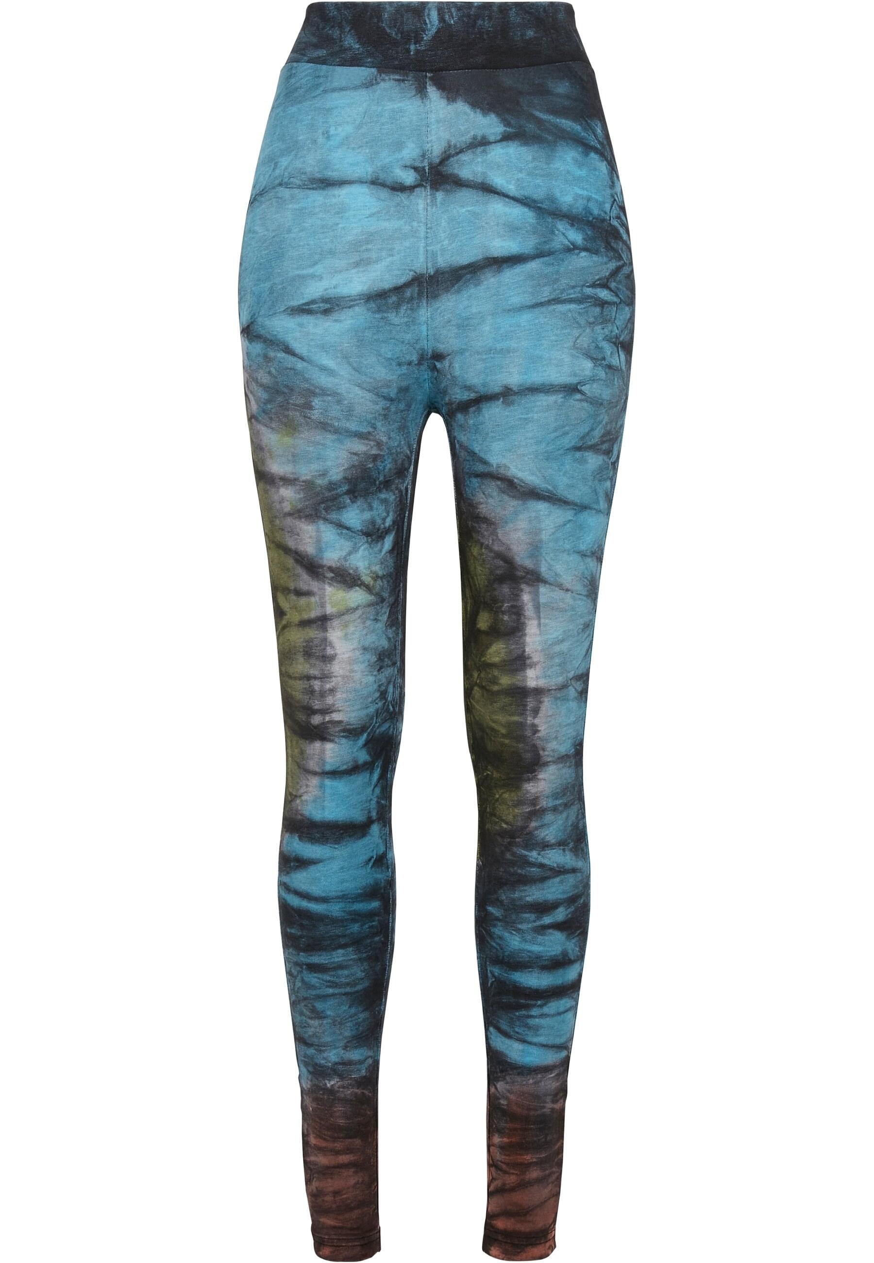 URBAN CLASSICS Leggings »Urban Classics Damen Ladies Cotton Tie Dye High Waist Leggings«, (1 tlg.)