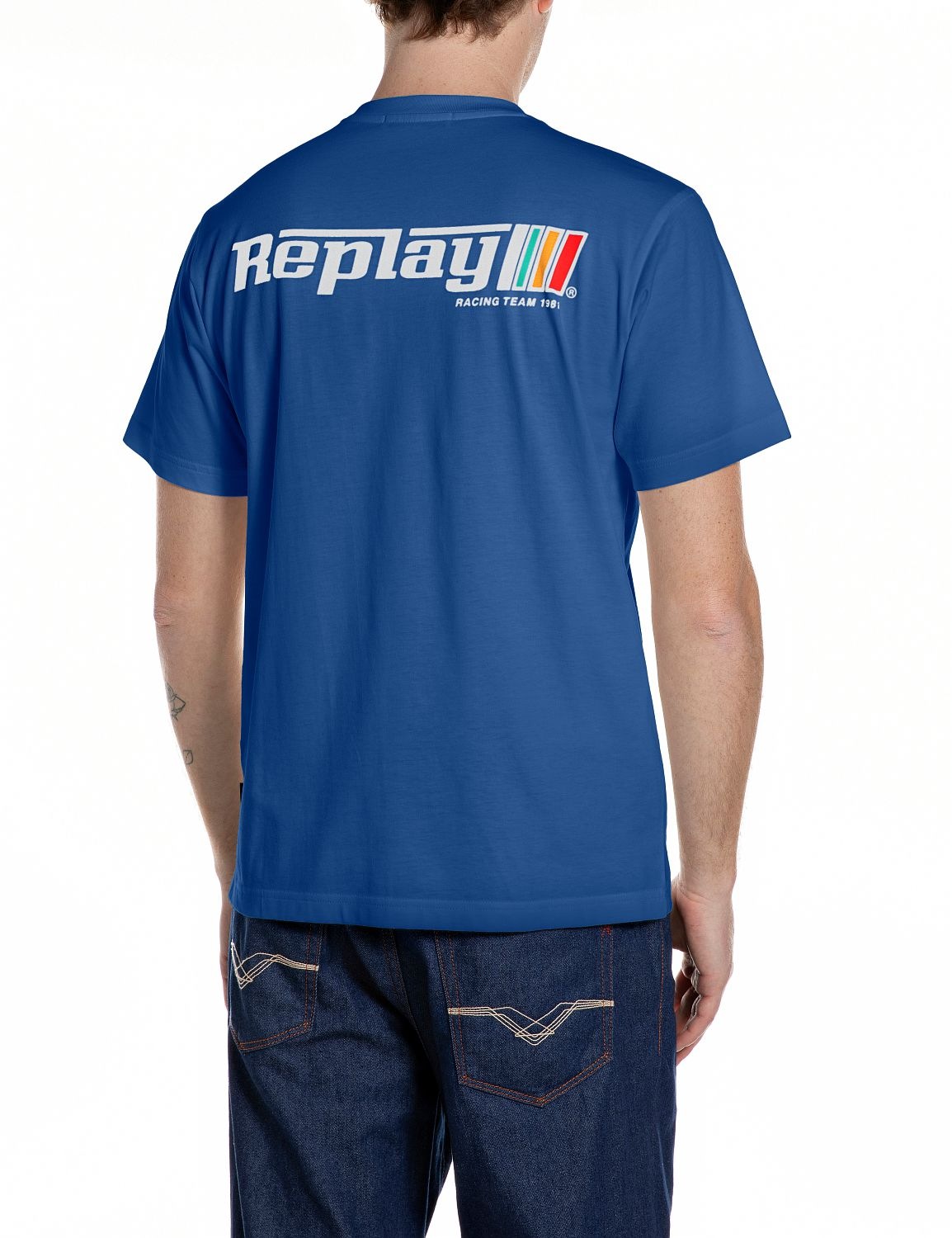 Replay T-Shirt mit Racing-Print günstig online kaufen