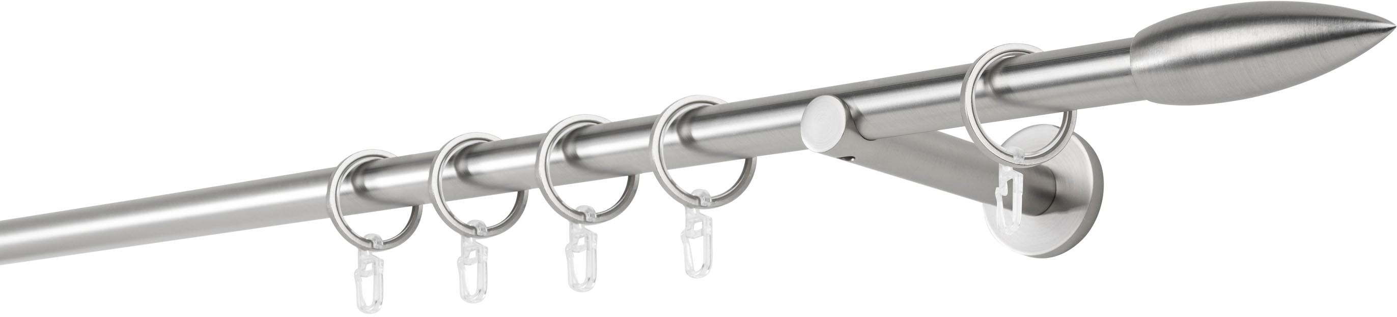 mydeco Gardinenstange "20mm Cardo Wandträger 12 cm" 1 läufig-läufig Fixmaß