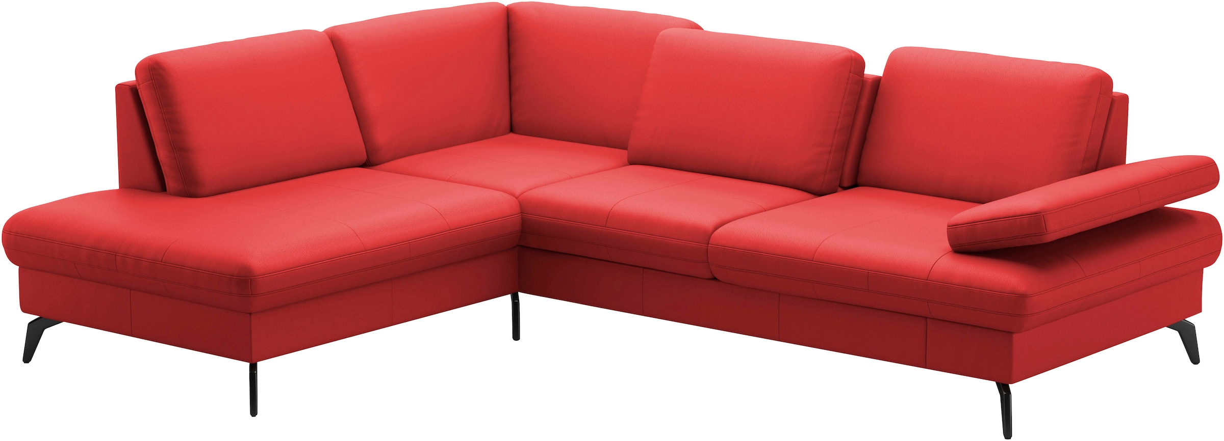 sit&more Ecksofa »Morris L-Form, inkl. Sitztiefenverstellung«, wahlweise mit Armteilverstellung, Bettfunktion & Bettkasten