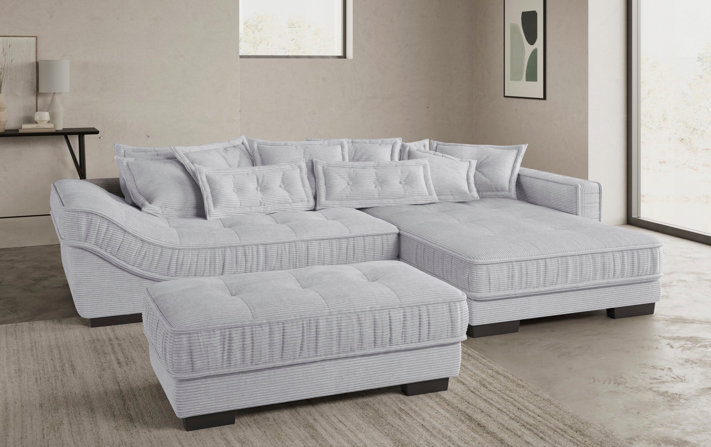 Mr. Couch Ecksofa »Diwan II DuraFlex L-Form«, DuraFlex-Kaltschaumpolsterung, bis 140 kg, 4 Bezugsqualitäten