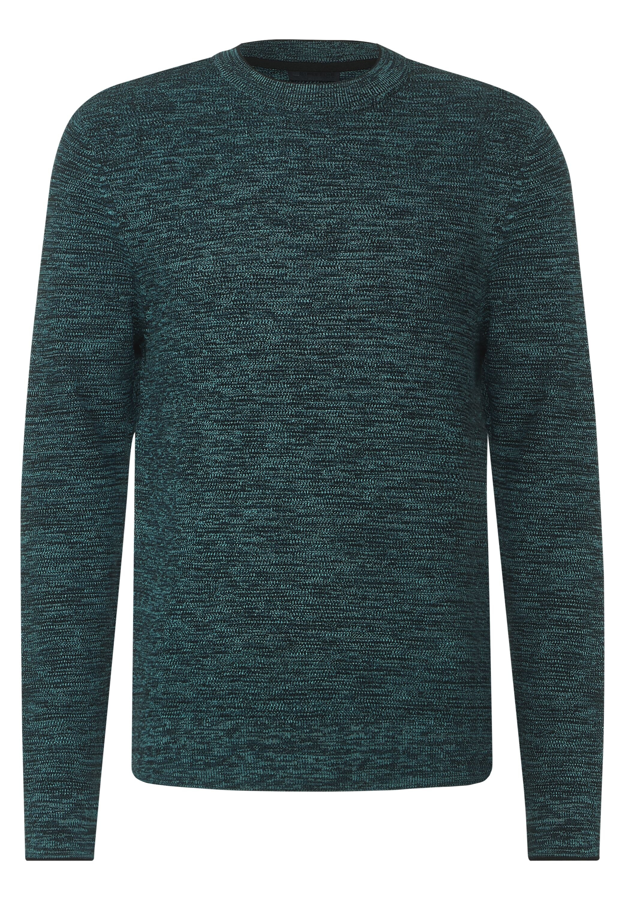 STREET ONE MEN Longpullover, aus reiner Baumwolle