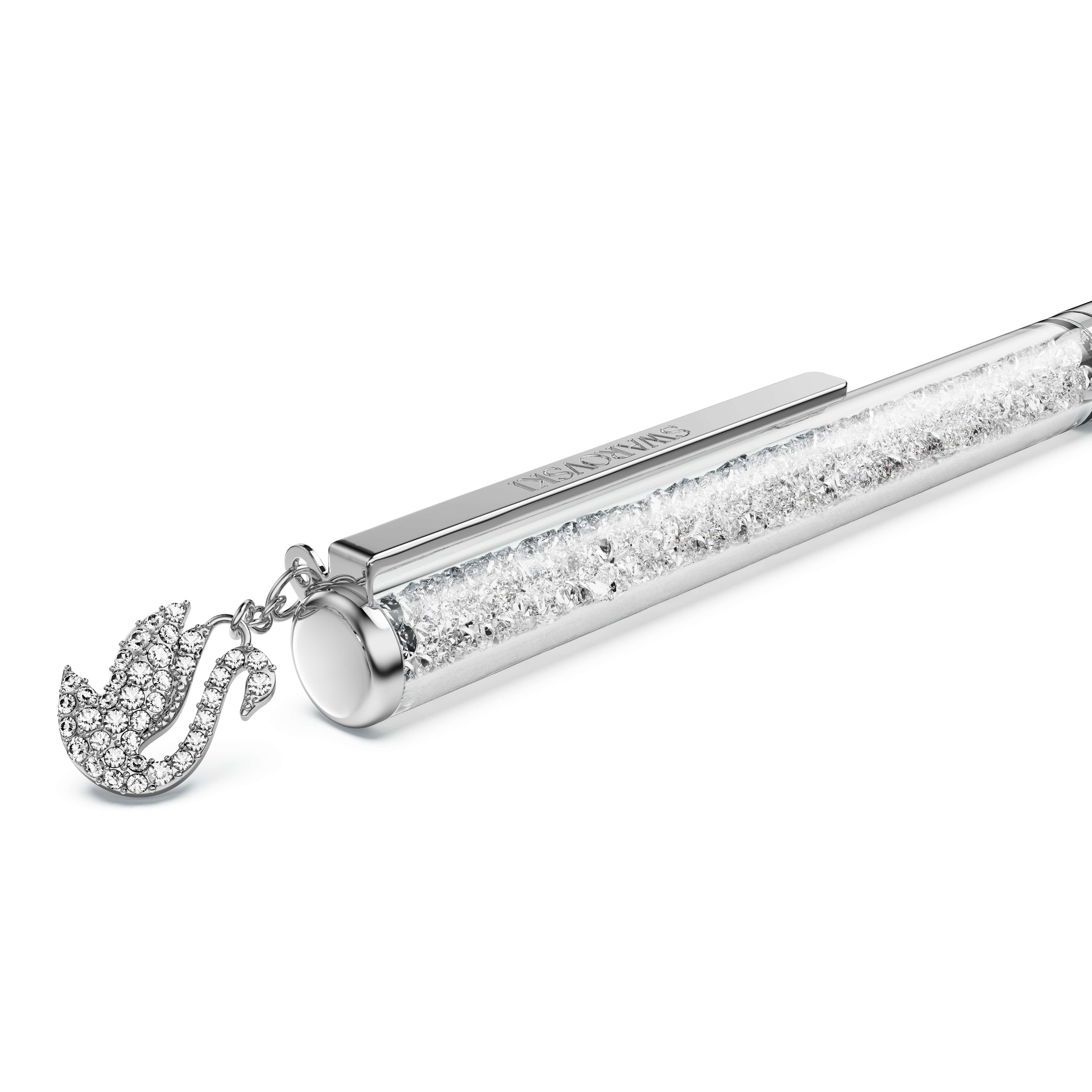 Swarovski Drehkugelschreiber »Schreibgerät Geschenk CRYSTALLINE mit Schwan-Charm« mit Swarovski® Kristallen