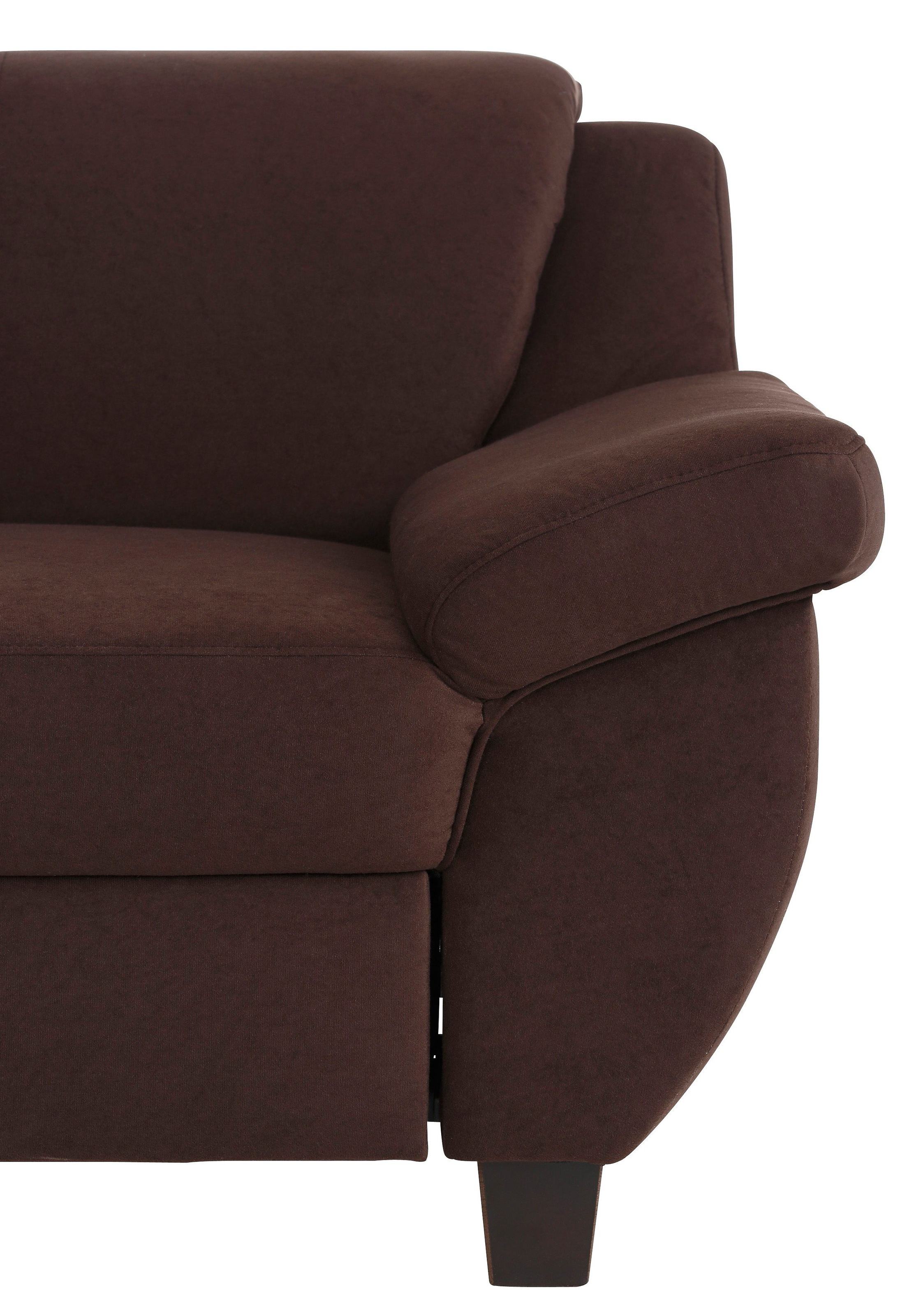 Home affaire Ecksofa »Yesterday zeitlos und elegant, bequeme Armlehnen, L-Form« wahlweise mit Bettfunktion, auch in Cord