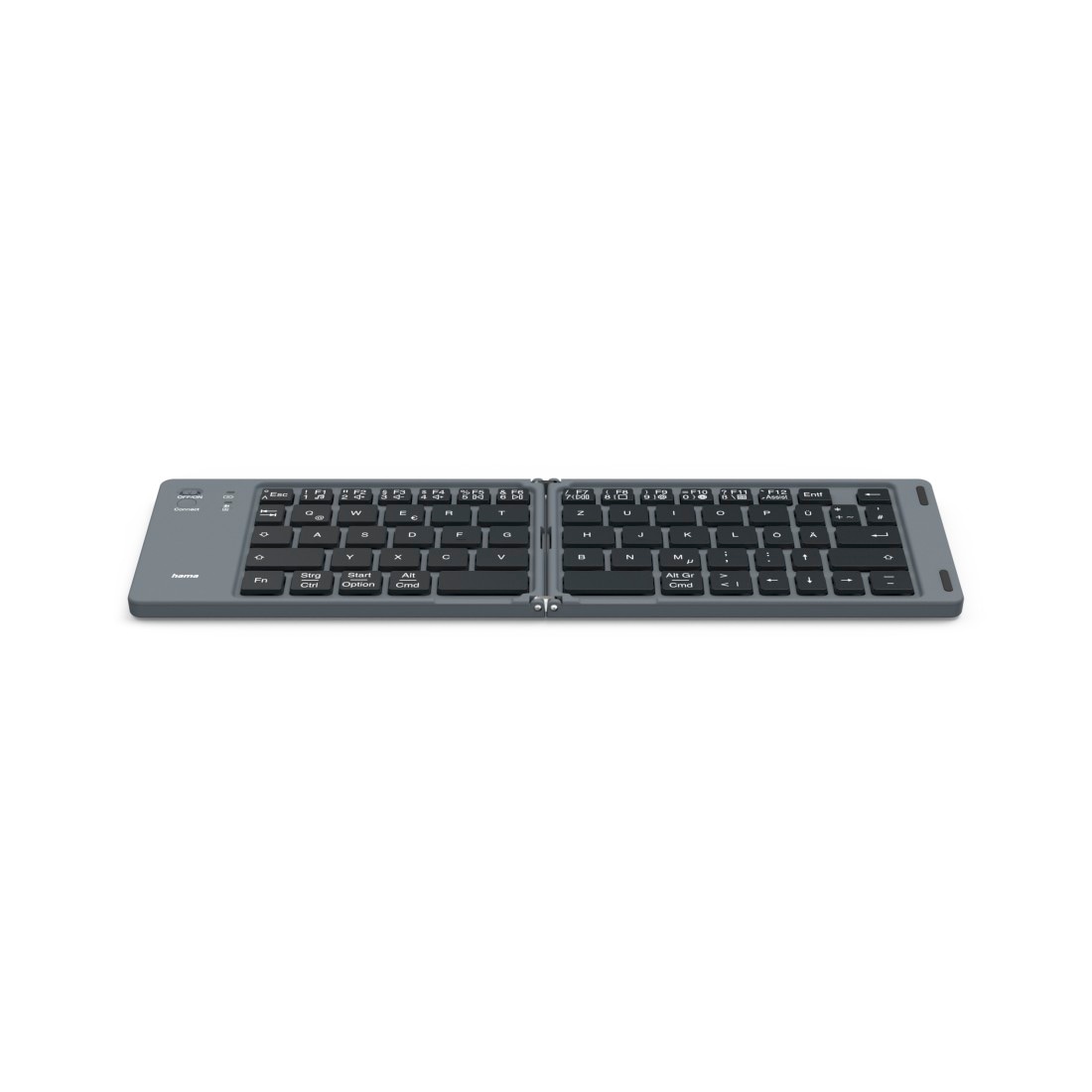 Hama Ultra-Slim-Bluetooth-Tastatur »Faltbare Tastatur (Mini-Tastatur Bluetooth, Wireless, für Tablet/iPad)«, (Multimedia-Tasten), kompakt, universell einsetzbar, robust