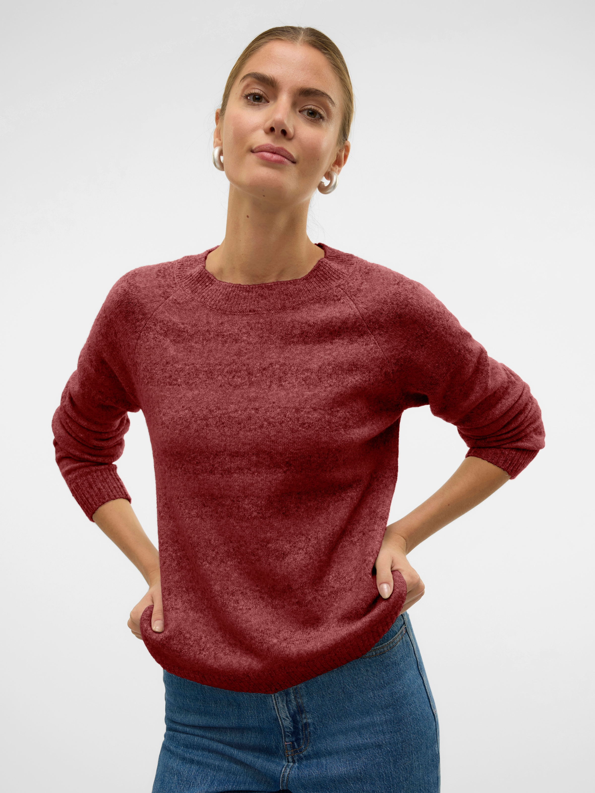 Vero Moda Rundhalspullover "VMDOFFY LS O-NECK BLOUSE GA NOOS" günstig online kaufen