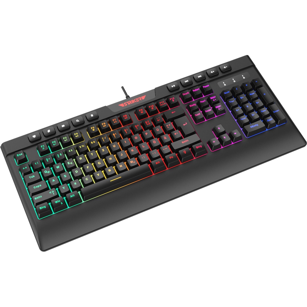 Hyrican Eingabegeräte-Set »Striker Gaming Sparset Level Gold«, (ST-GKB8115 + ST-GM005 + ST-MP25B + ST-GH823)