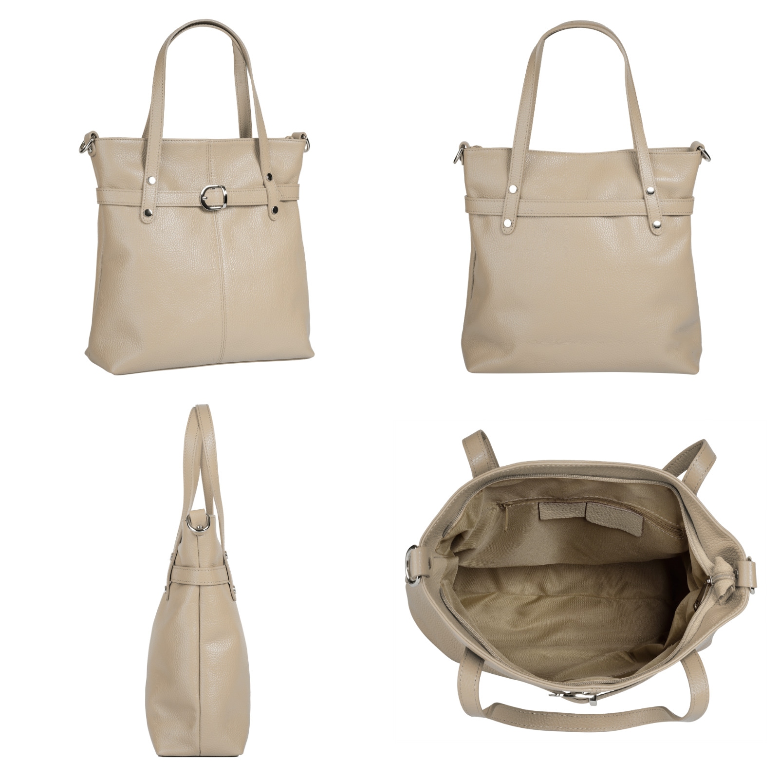Cluty Shopper, echt Leder, Made in Italy