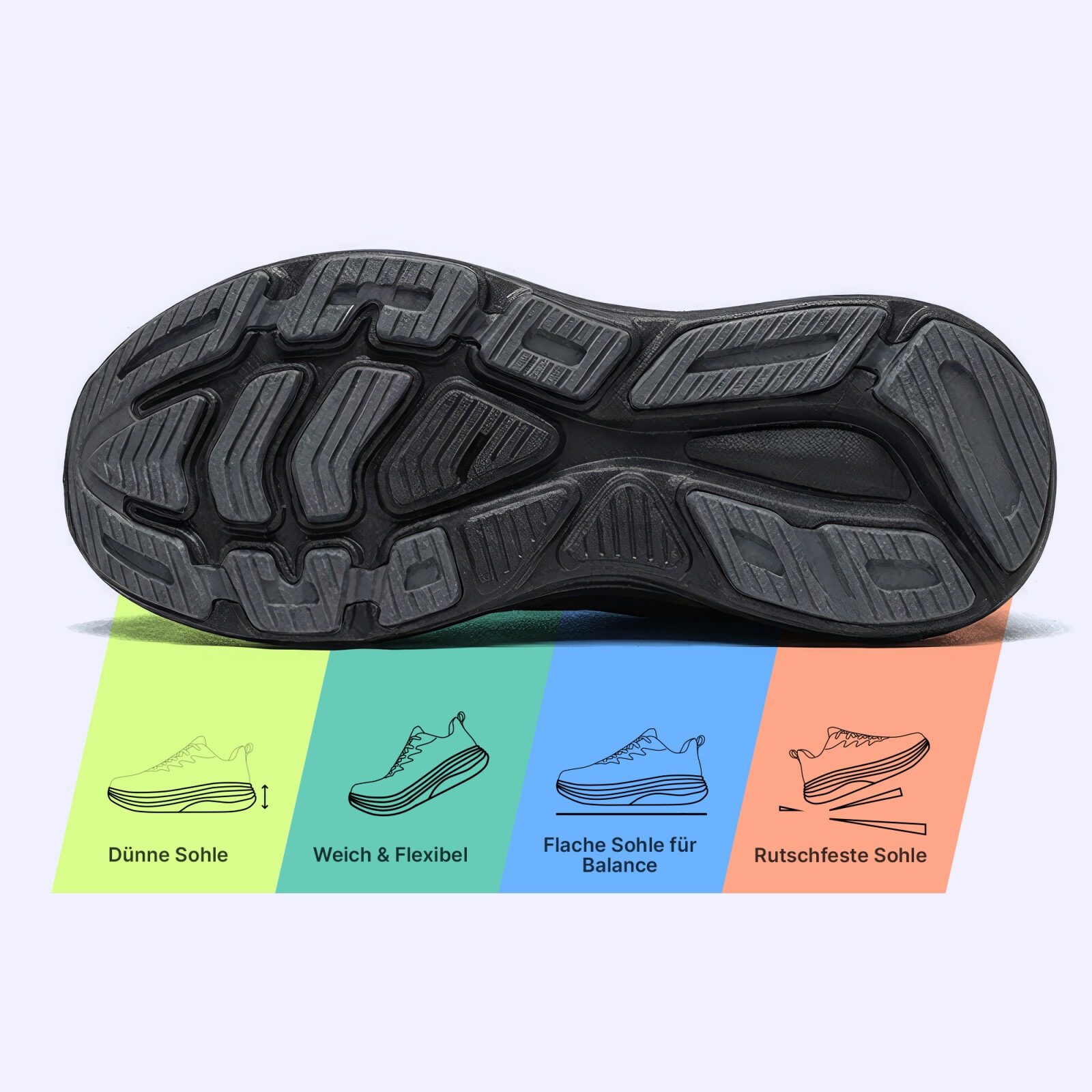 DOTALES Lumeo Barefoot Shoe Black 40 5