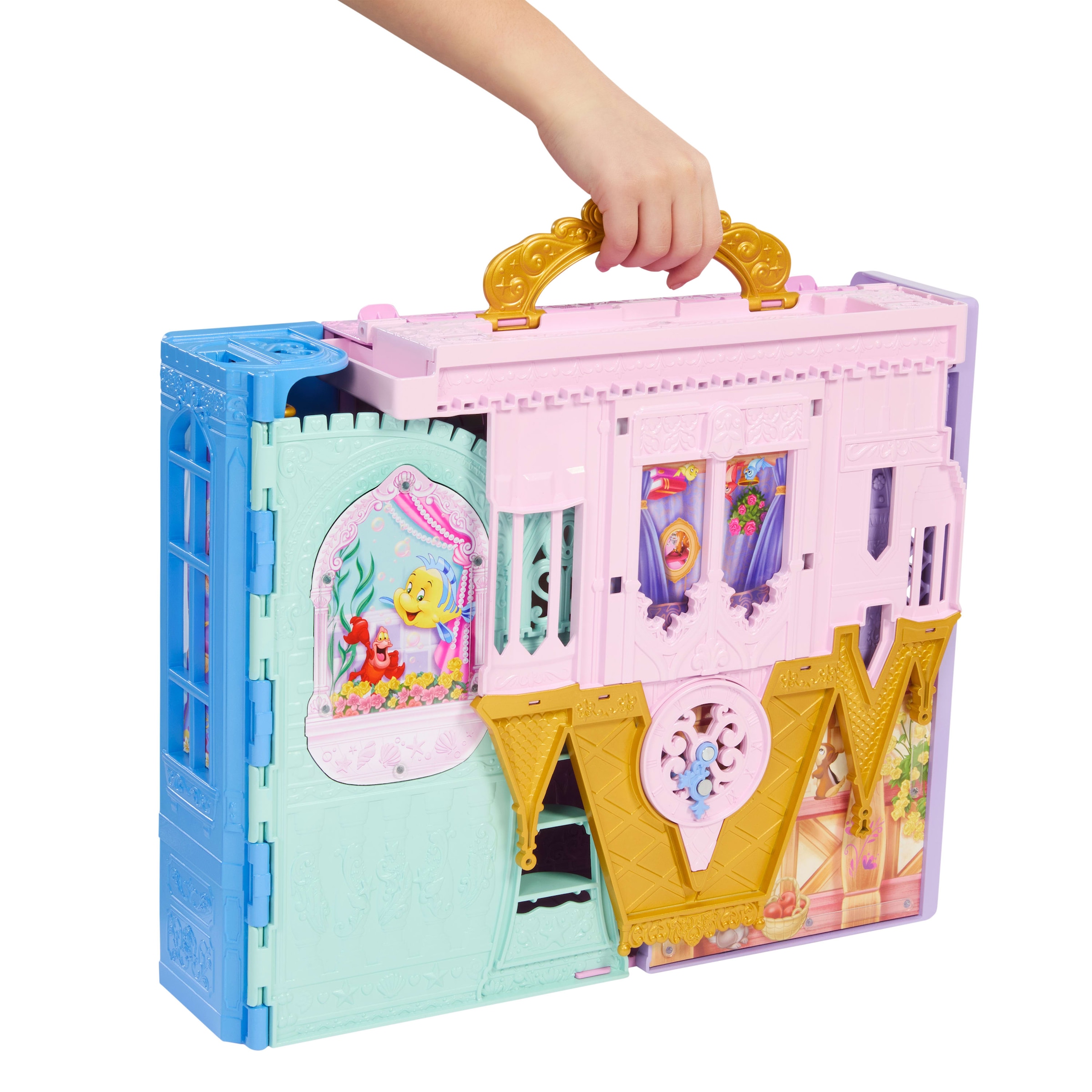 Mattel® Spielwelt »Disney Prinzessin Faltbares Schloss-Spielset mit Rapunzel-Puppe«