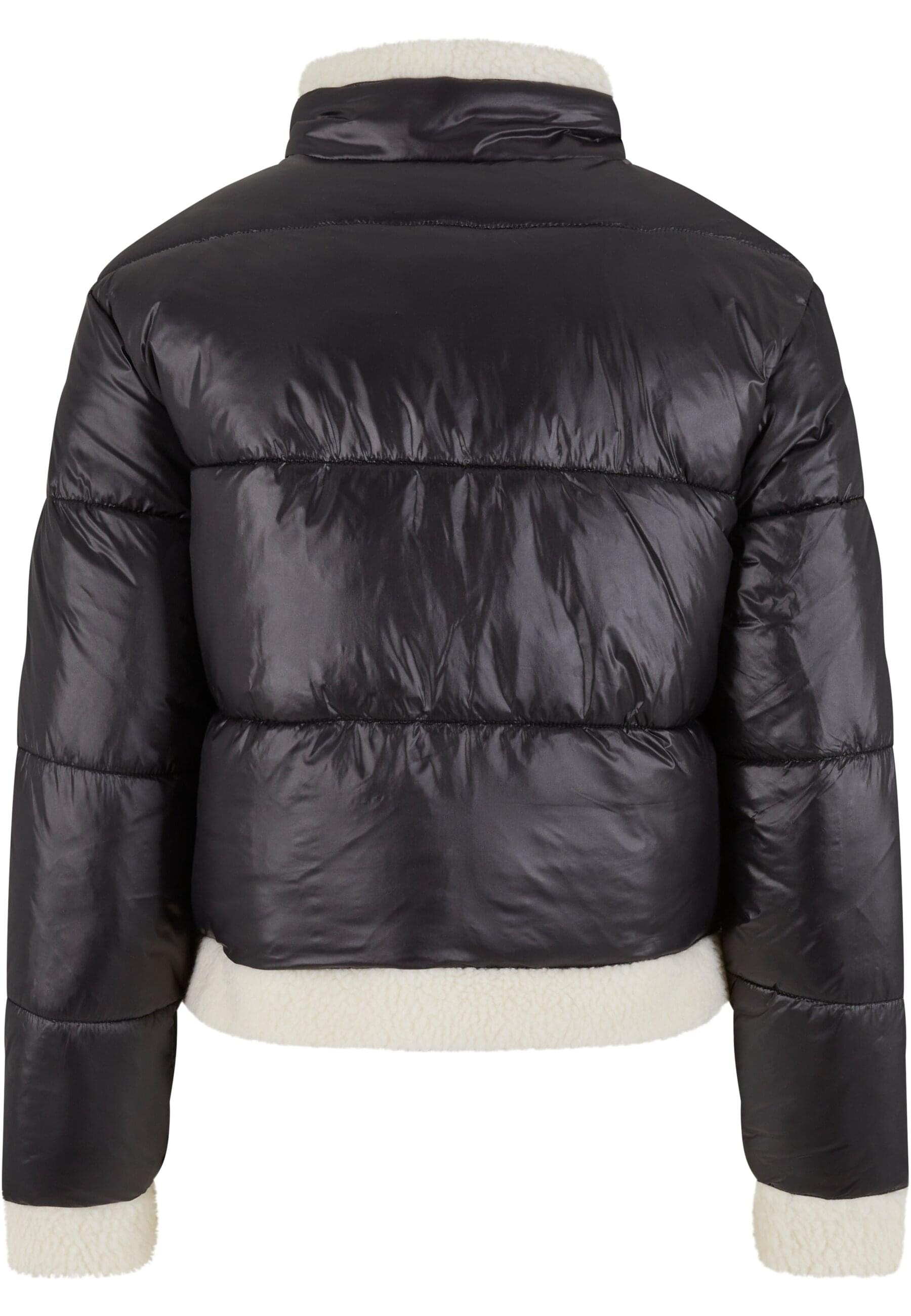 URBAN CLASSICS Allwetterjacke »Urban Classics Ladies Recycled Shiny Puffer Sherpa Jacket«, (1 St.), ohne Kapuze