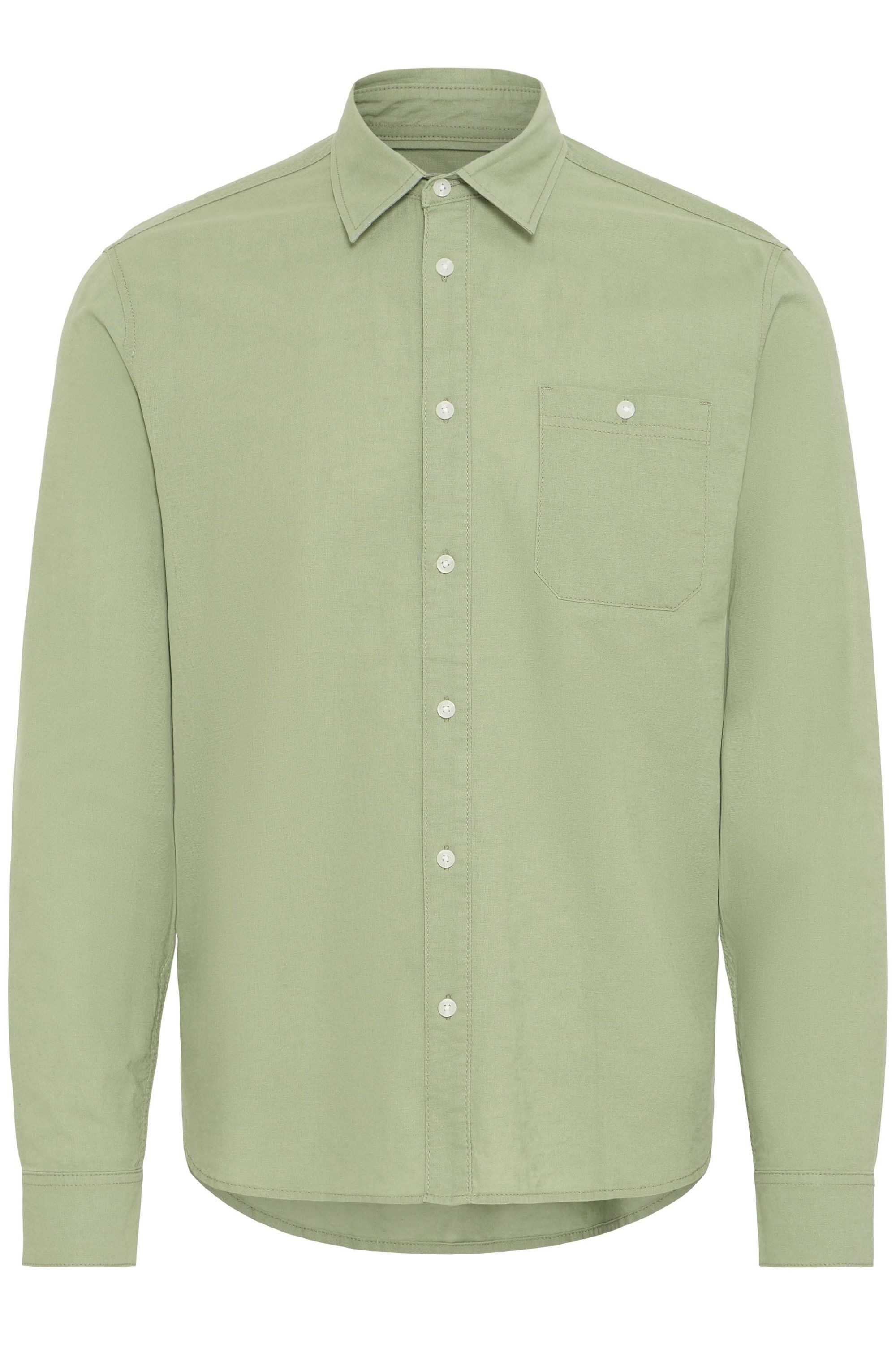 Blend Leinenhemd "BHBay Linen" Stilvolles Langarmhemd aus Leinenmix mit Bru günstig online kaufen