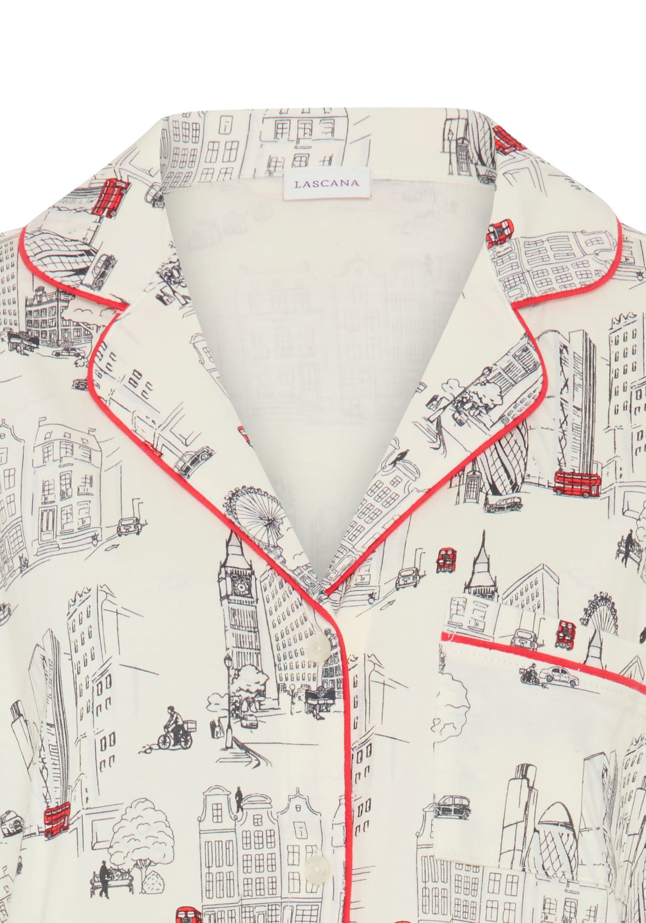 Vivance Dreams by Lascana Pyjama Set, 2 mit London-Städtedruck