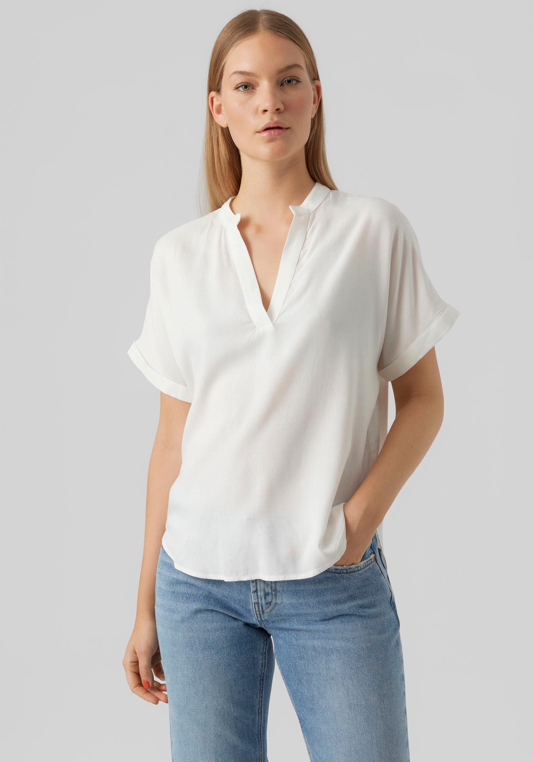 Vero Moda Shirtbluse "VMBEAUTY SS TOP GA NOOS" Viskose, regular fit günstig online kaufen