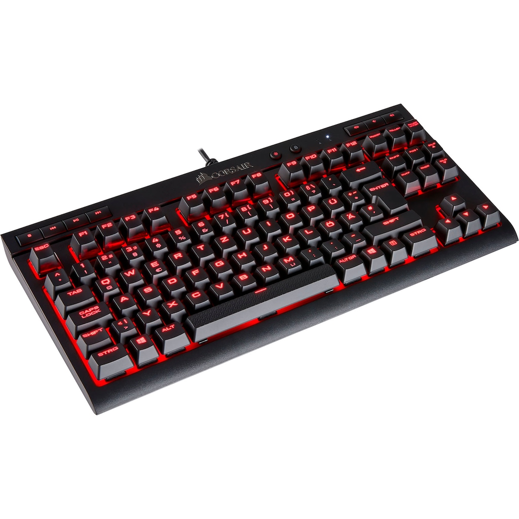 Corsair Gaming-Tastatur »Gaming Keyboard K63 Black Mechanical Cherry MX Red LED«, (USB-Durchschleife)