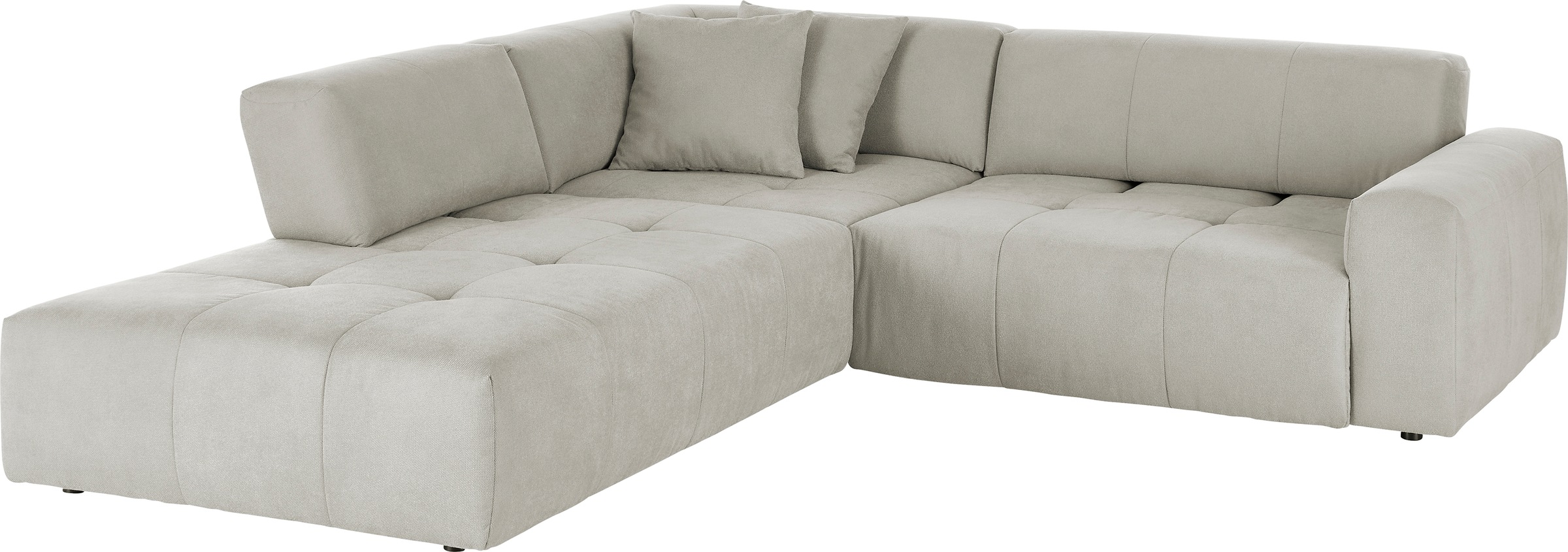 3C Candy Ecksofa »Yoshy Komfortsofa, bequem und modern, hochwertige Verarbeitungsdetails«, Zwei verschiedene Sitztiefen durch verstellbare Rückenlehne, L-Form