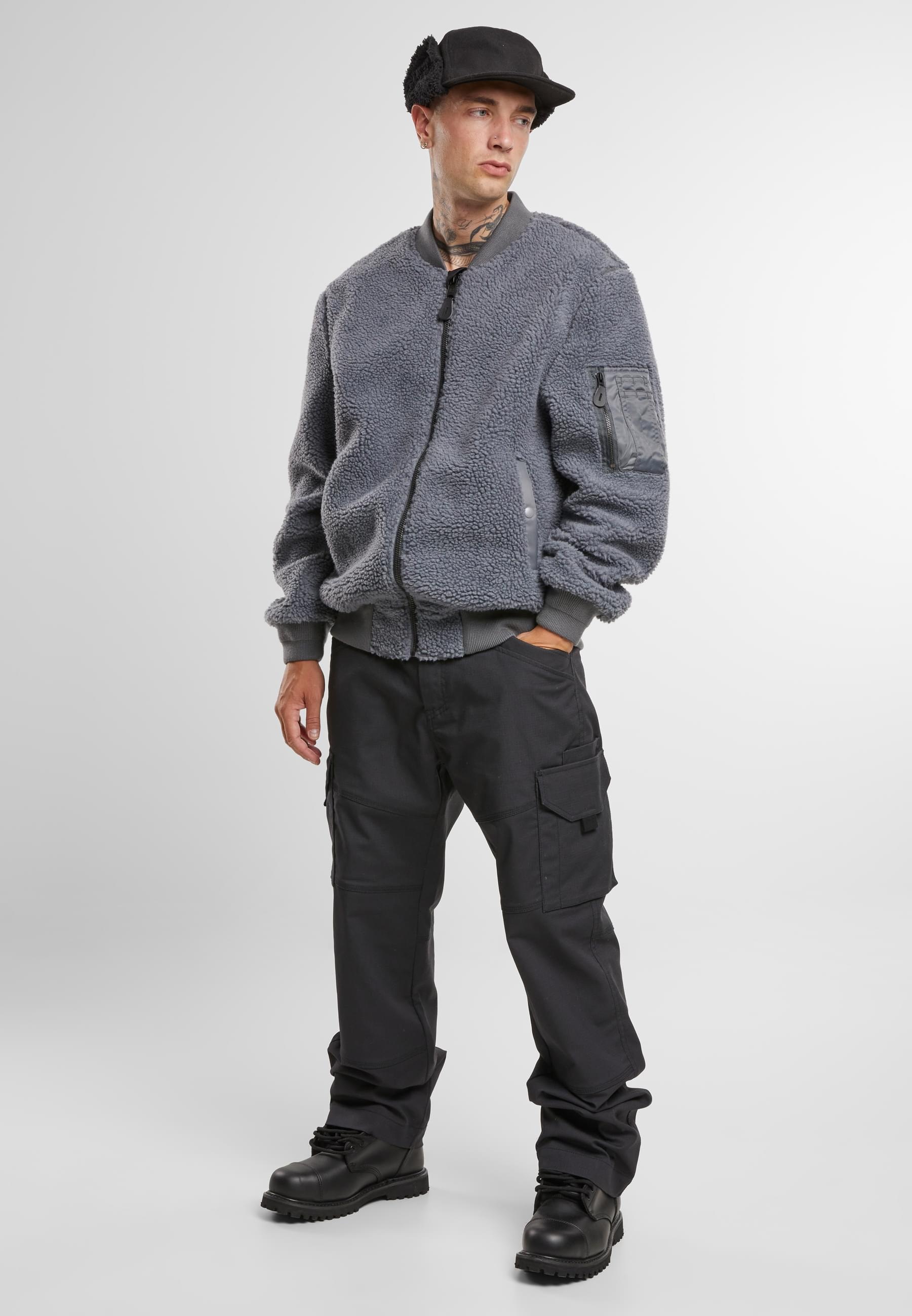 Brandit Allwetterjacke »Brandit MA1 Sherpa Jacket«, (1 St.), ohne Kapuze