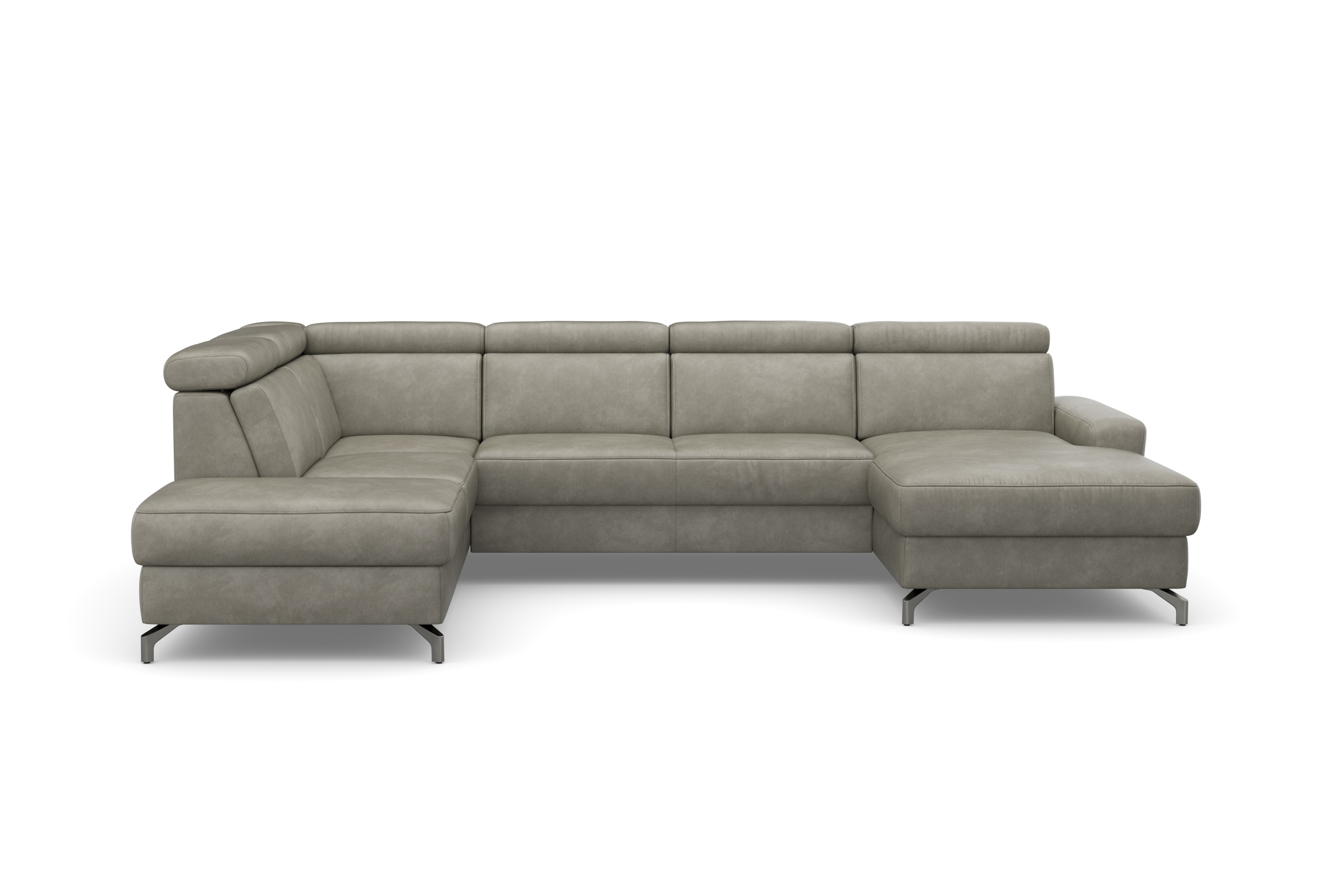 sit&more Wohnlandschaft "Scarlett U-Form" inklusive Kopfteilverstellung, optional Schlaffunktion & Bettkasten