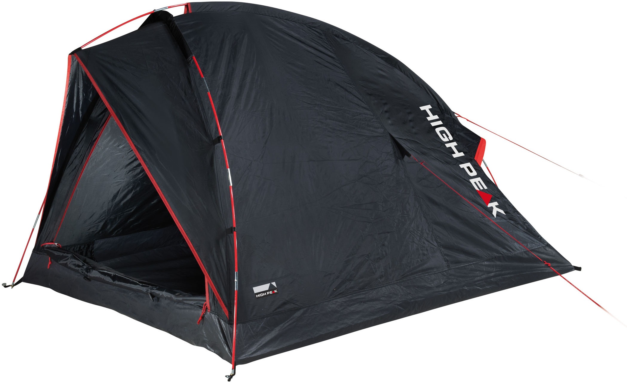 Bikerzelt HIGH PEAK "Minitramp 2", schwarz, Zelte, B/H/L: 140cm x 115cm x 230cm, sehr leicht, kleines Packmaß, B:140cm H:115cm L:230cm