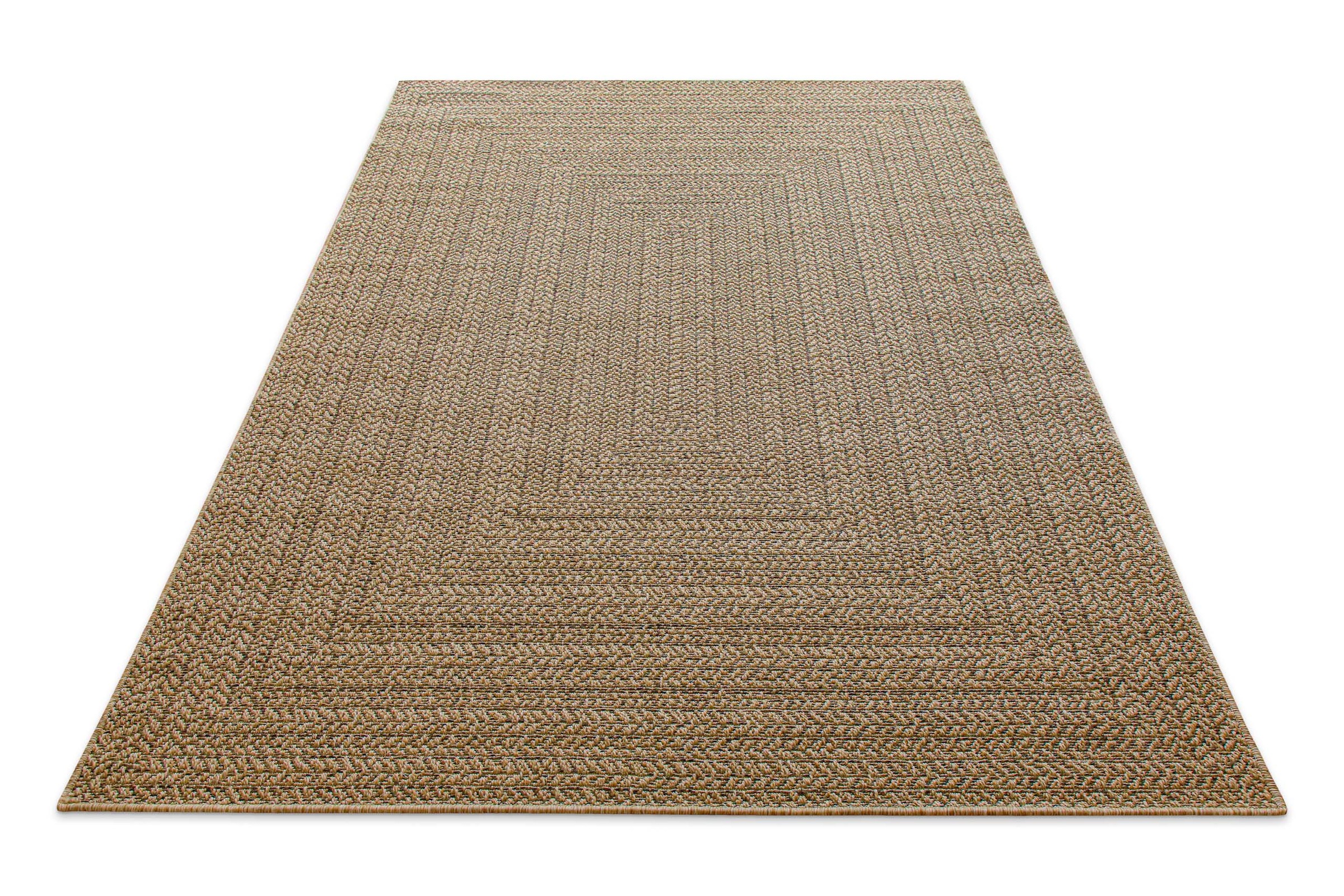 Teppich WECON HOME "Layo", natur, B:140cm H:6mm L:200cm, Polypropylen, Teppiche, Teppich, Flachgewebe, wetterfest, geometrisches Design, In- & Outdoor Teppich 2