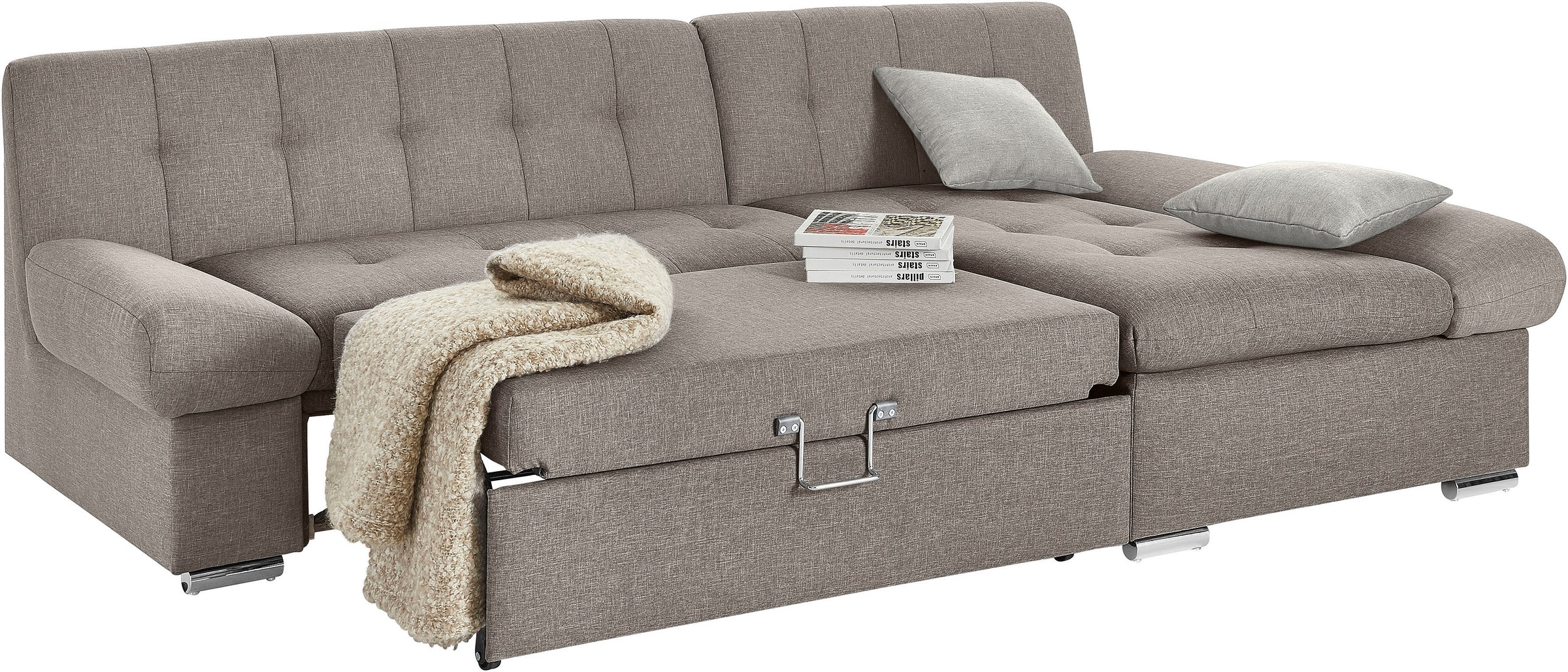 TRENDMANUFAKTUR Ecksofa »Reggae II, L-Form«, wahlweise mit Bettfunktion