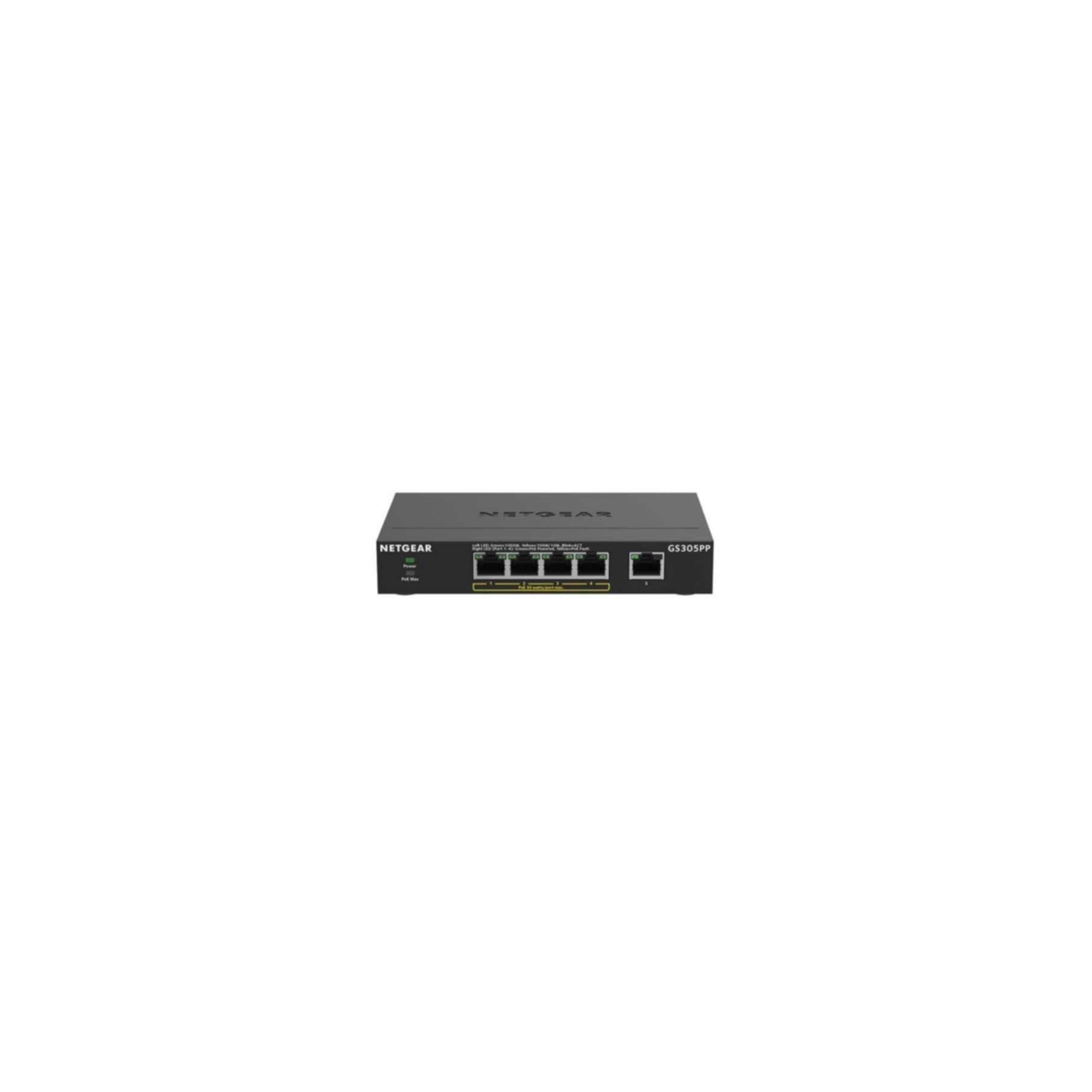 NETGEAR Netzwerk-Switch "GS305PP", B:8,5cm H:16,7cm T:23,9cmohne farbbezeichnung, Netzwerk-Switches