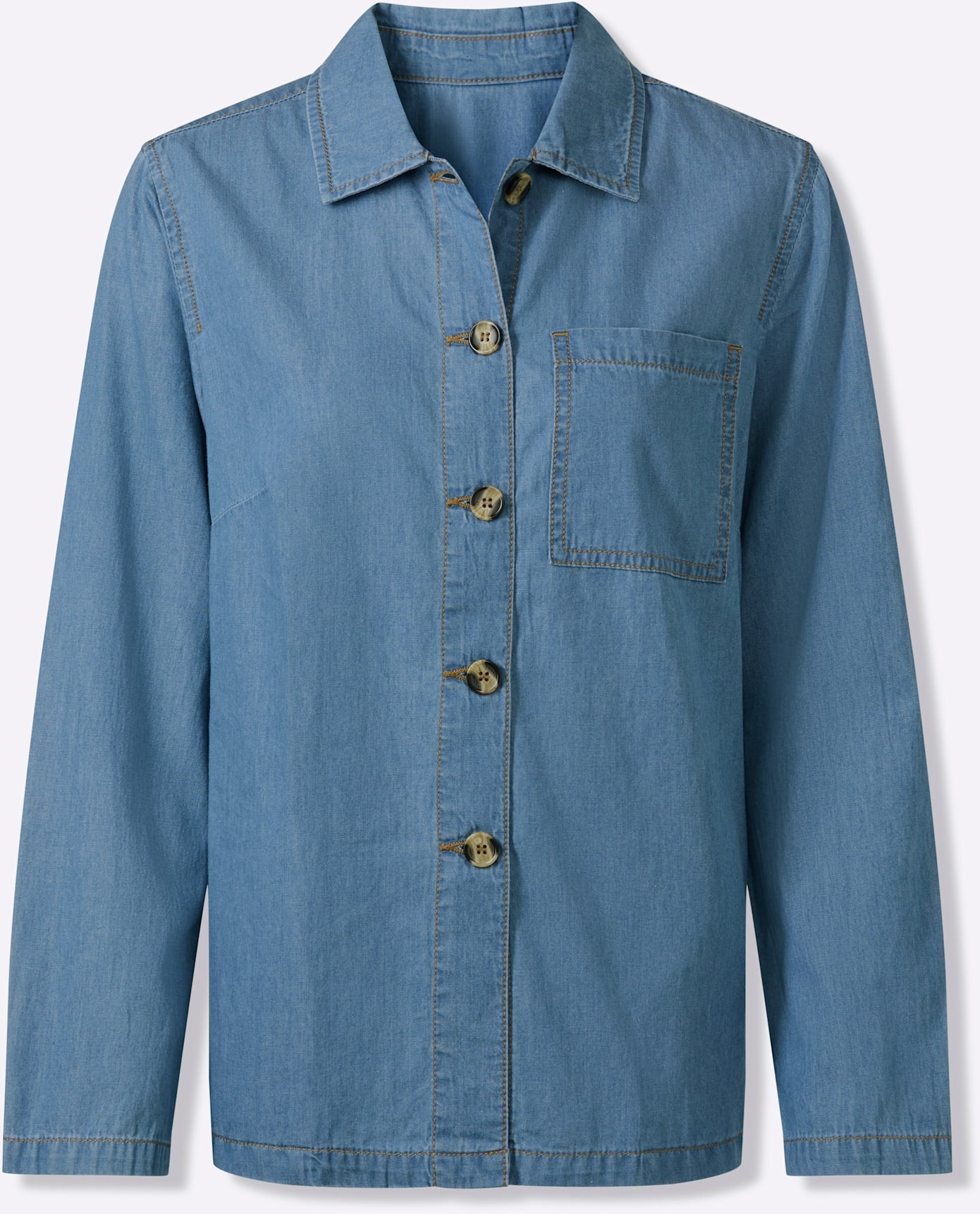 Classic Basics Jeansjacke ohne Kapuze