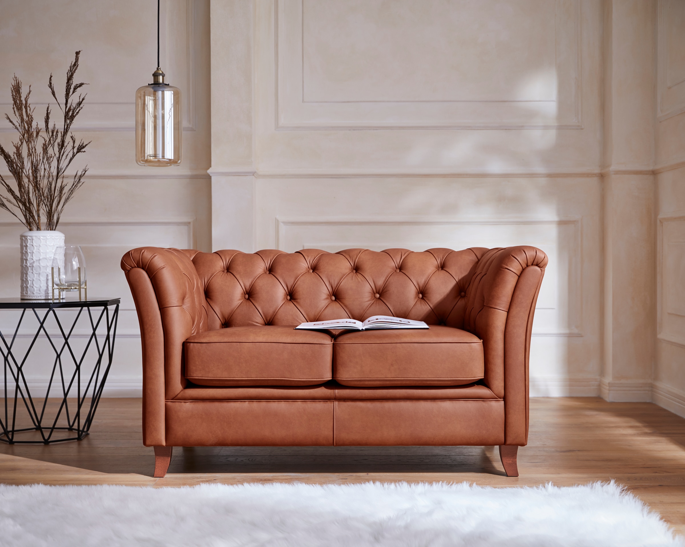 Chesterfield-Sofa »Reims«, mit echter Chesterfield-Knopfheftung, hochwertige Verarbeitung