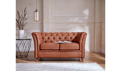 Chesterfield-Sofa »Reims«, mit echter Chesterfield-Knopfheftung, hochwertige Verarbeitung