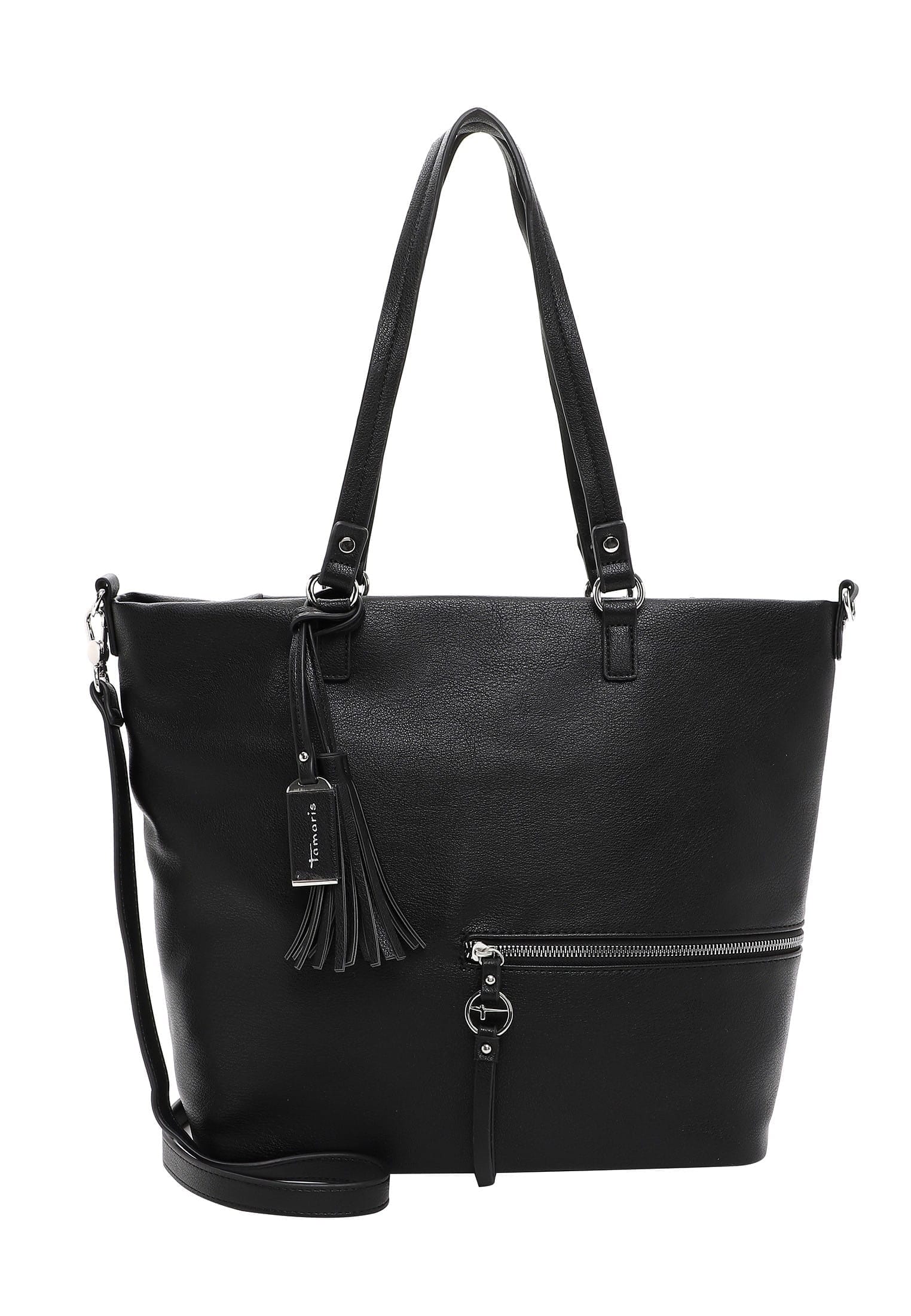 TAMARIS Damen Shopper "Shopper TAS Nele", schwarz, Polyurethan, Taschen