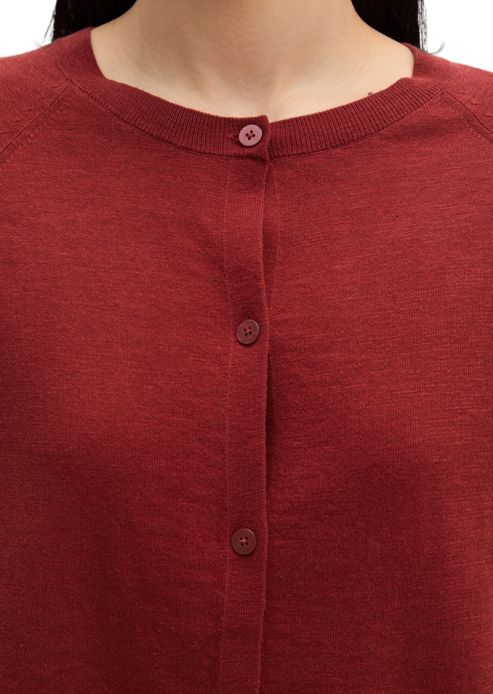 Marc O'Polo Cardigan »aus Bio-Baumwolle-Leinen-Mix«