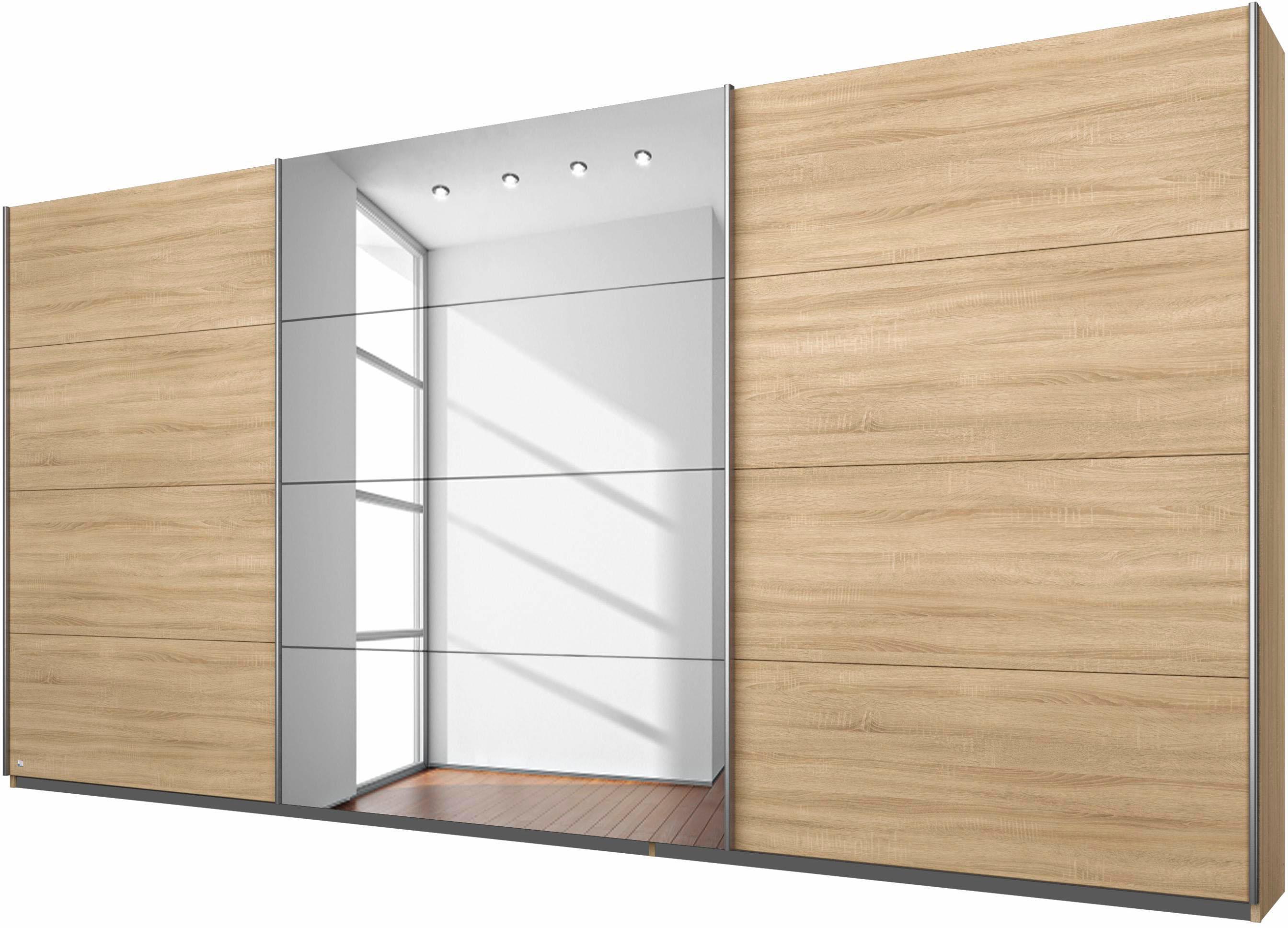 OTTO home Kleiderschrank "Mehrzweckschrank Aktenschrank Möbel Mietswohnung Schlafzimmer DOBENE" erhältlich in Breite: 271 und 360 cm, Höhe: 210 cm, mit großen Spiegelelementen, inkl. Schubladeneinsatz MADE IN GERMANY