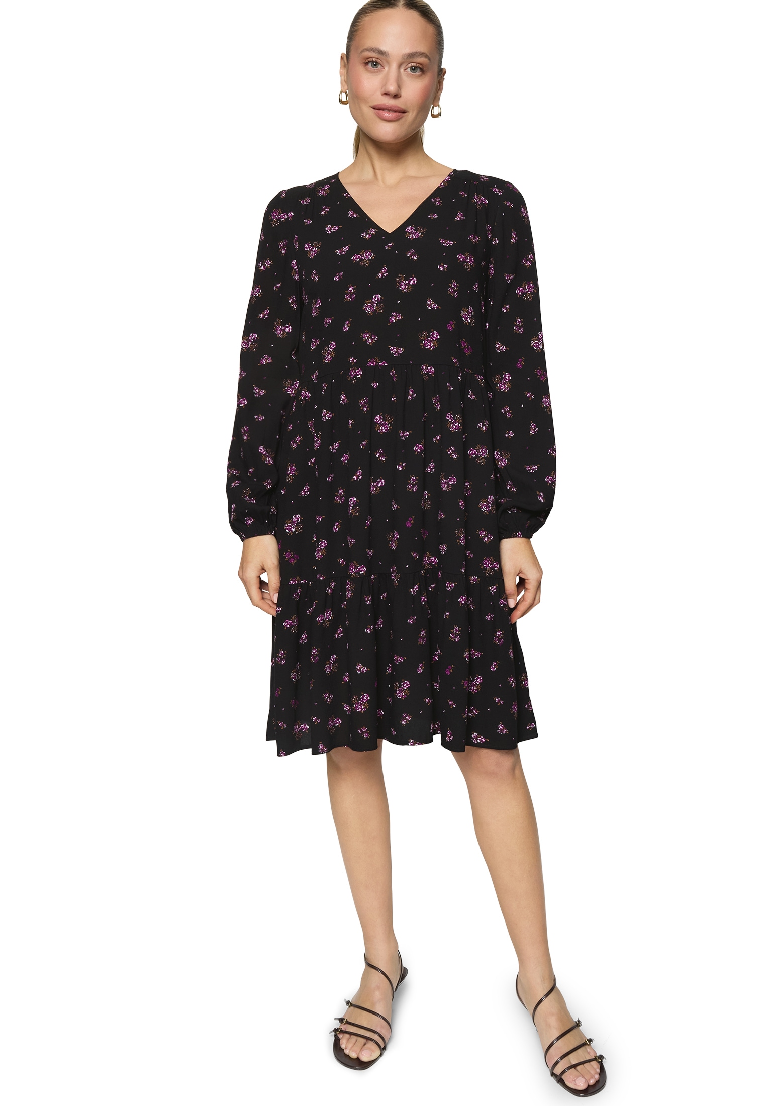 Zero Sommerkleid "Damen mit Aufdruck" Ohne Tasche drapiert / gerafft günstig online kaufen