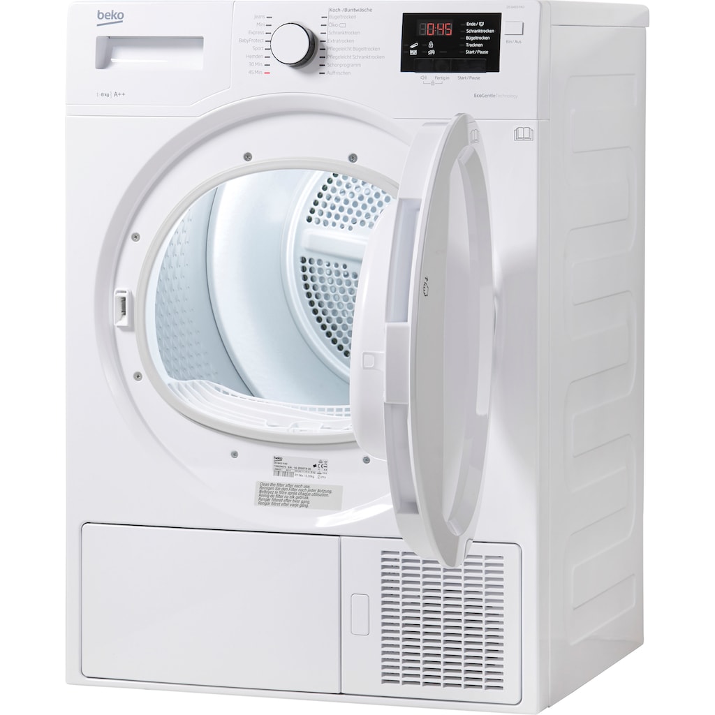 BEKO Wärmepumpentrockner »DS 8433 PA0«, 8 kg, FlexySense