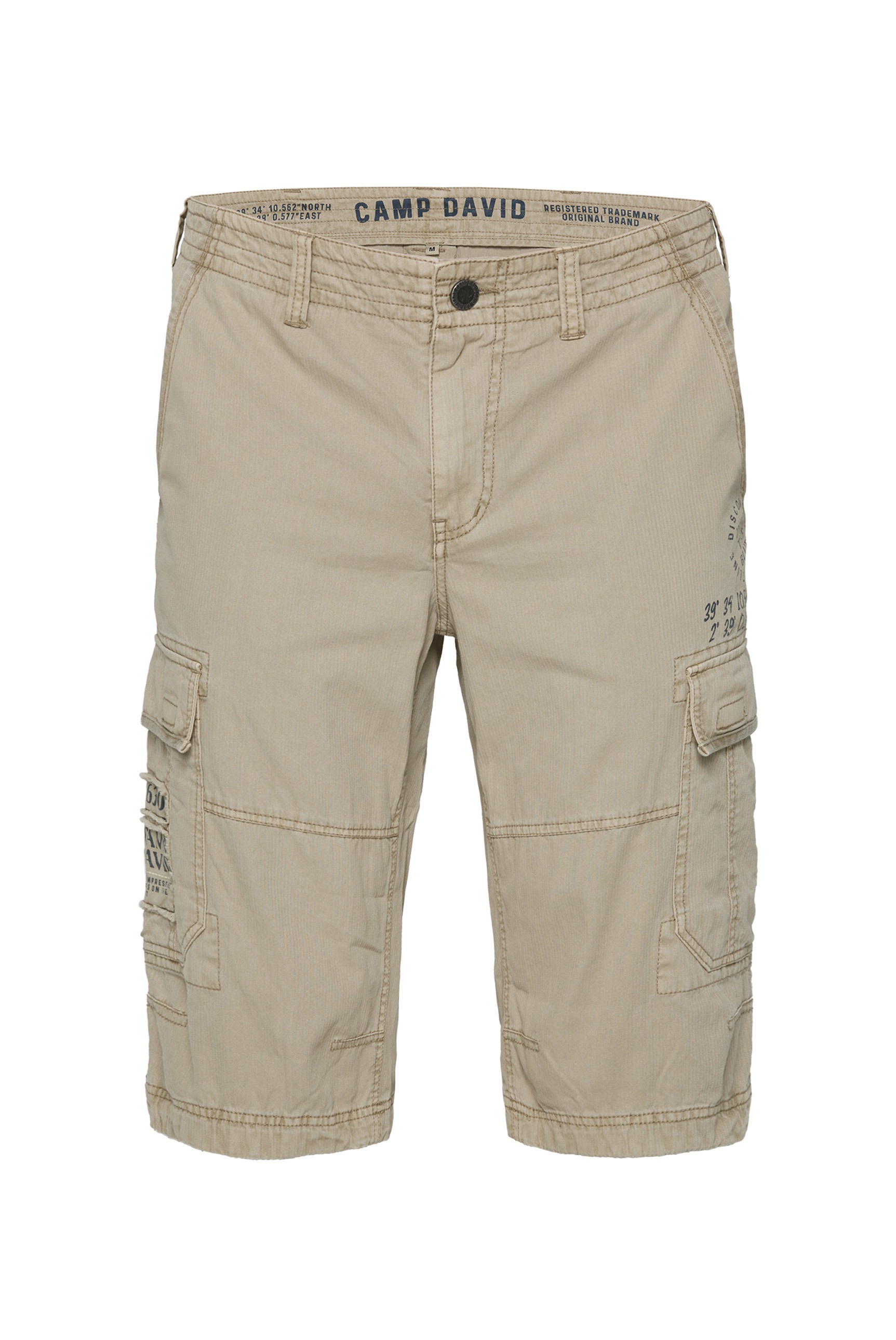 CAMP DAVID Shorts, mit Bindeband am Saum