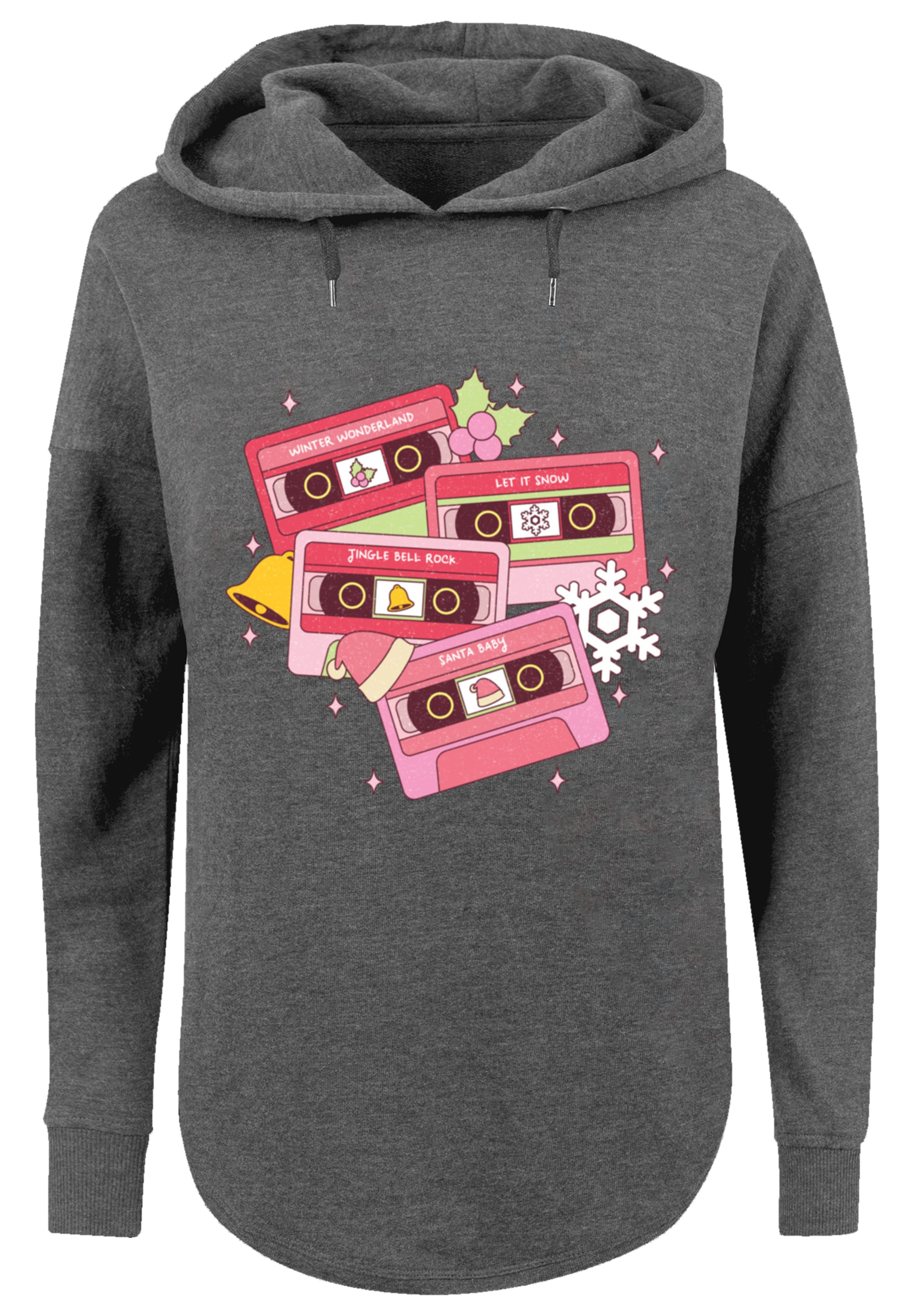 F4NT4STIC Kapuzenpullover "Weihnachten Retro Song Tapes Pink", Premium Qual günstig online kaufen