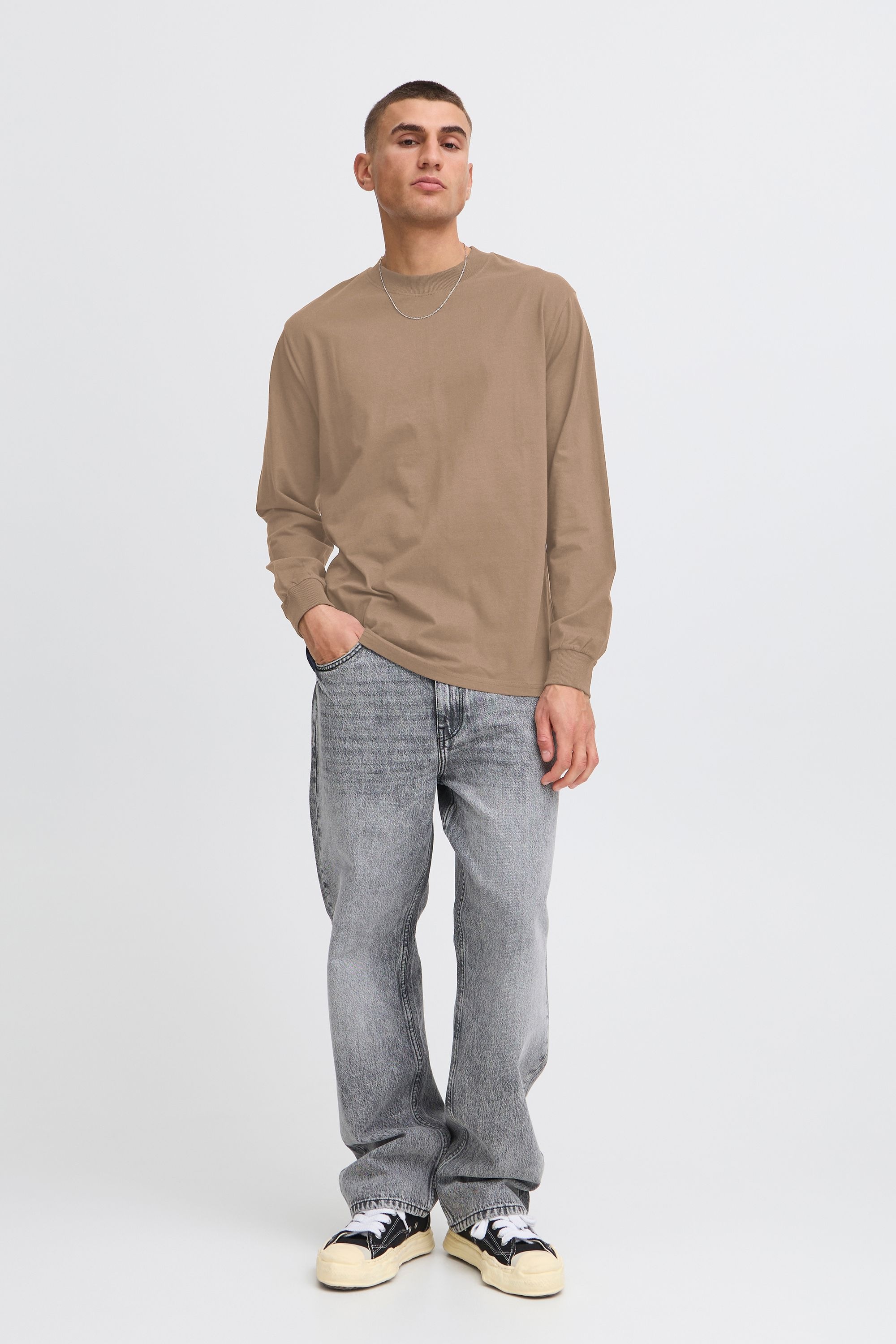 Solid Langarmshirt "Langarmshirt SDREYNALDO" günstig online kaufen