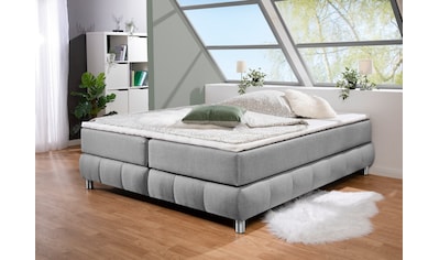 Boxspringbett »Salo«, Ohne Kopfteil, inkl. Topper, auch in Überlänge 220 cm