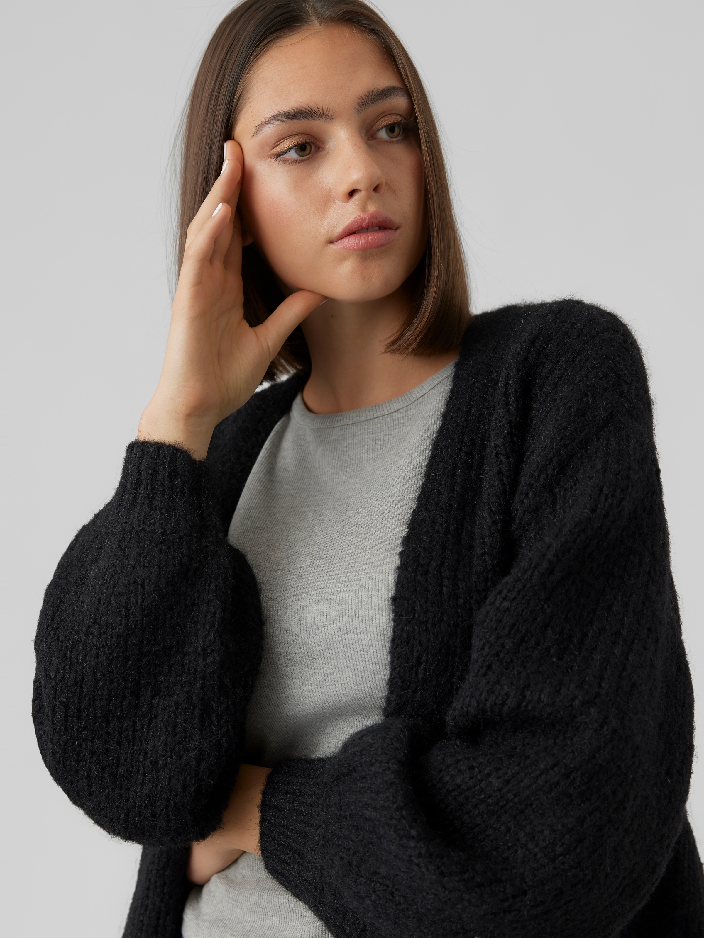 Vero Moda Strickjacke "VMMAYBE LS OPEN CARDIGAN GA REP" günstig online kaufen