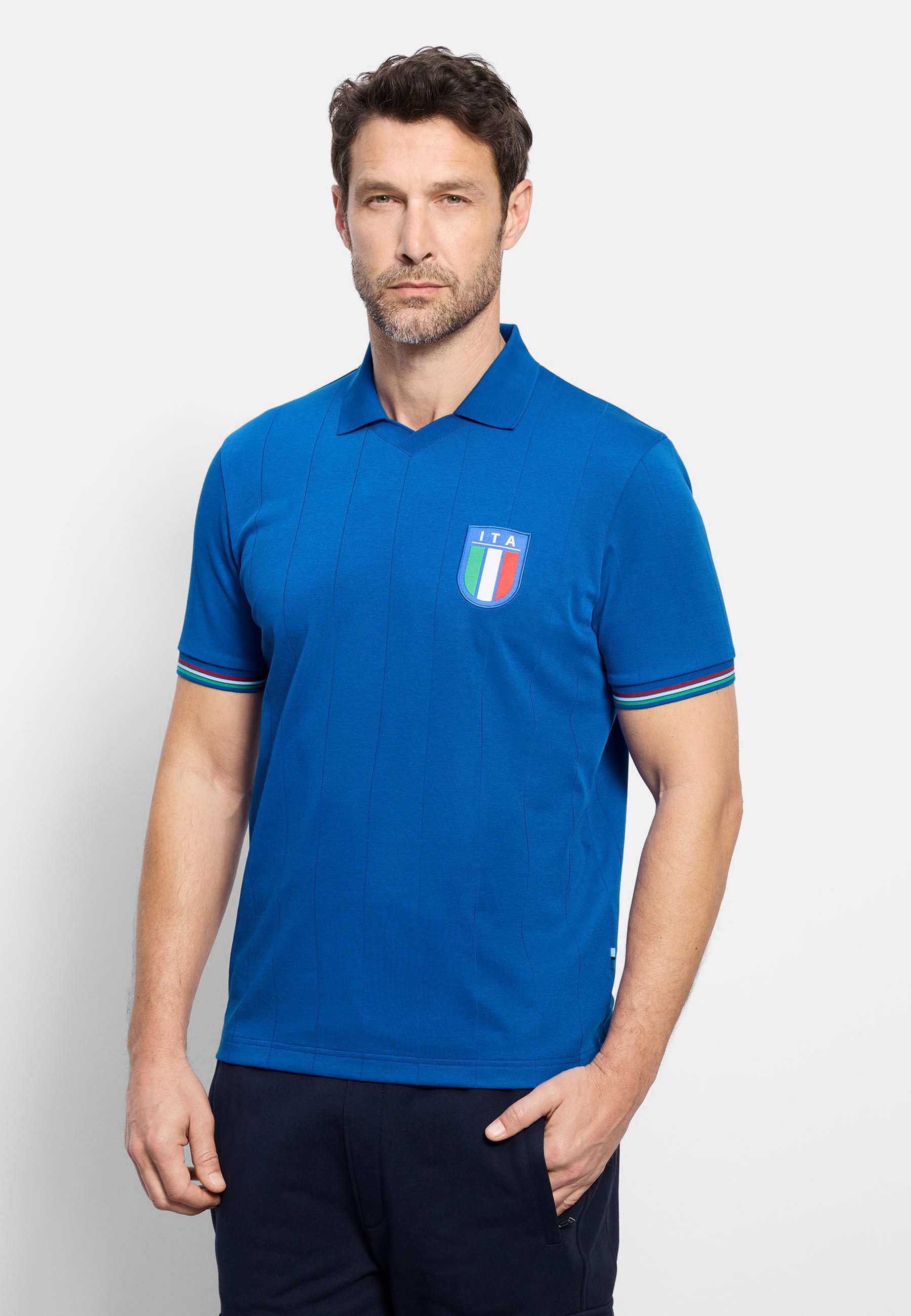 Poloshirt OLYMP "OLYMP Casual Wirk", Damen, Gr. XS, royal, 55% Baumwolle, 45% Polyester, Shirts